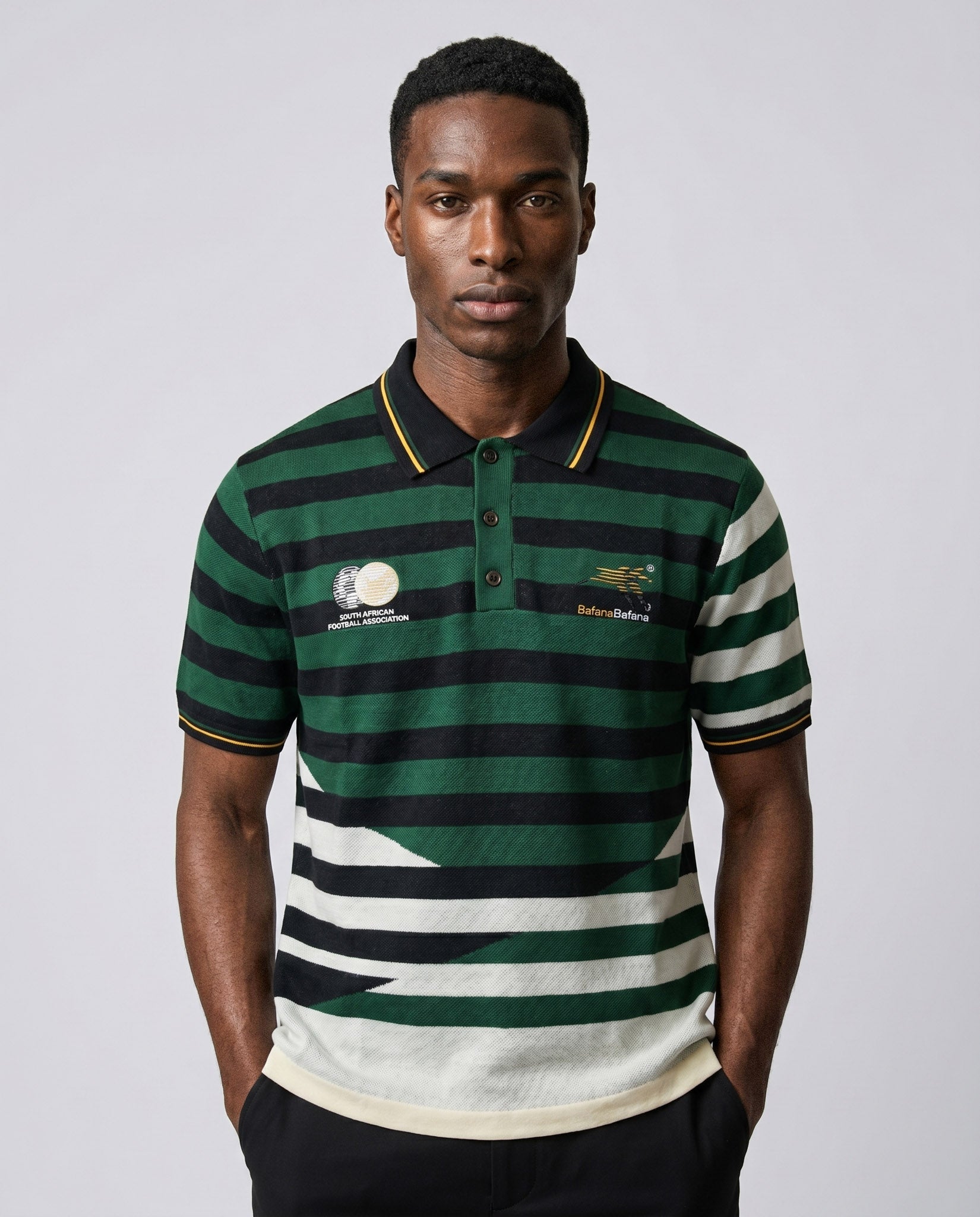 Bafana Bafana 96 Heritage Short Sleeve Knit Green - Old School