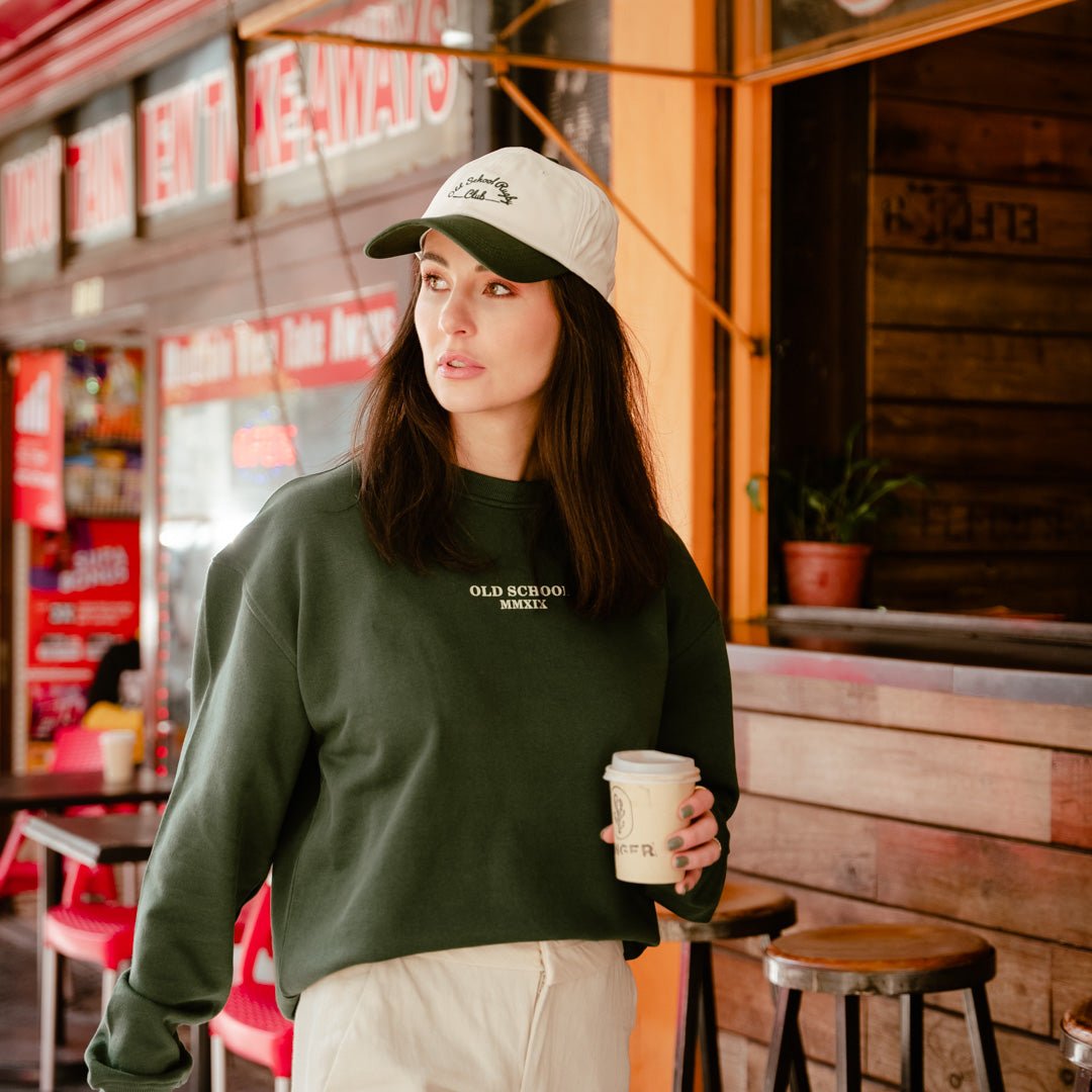 Crew Neck - Green - Old School