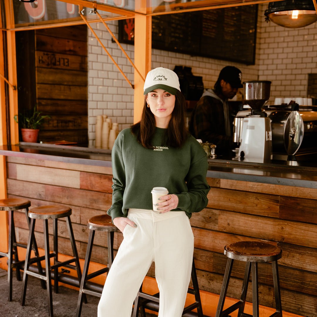 Crew Neck - Green - Old School