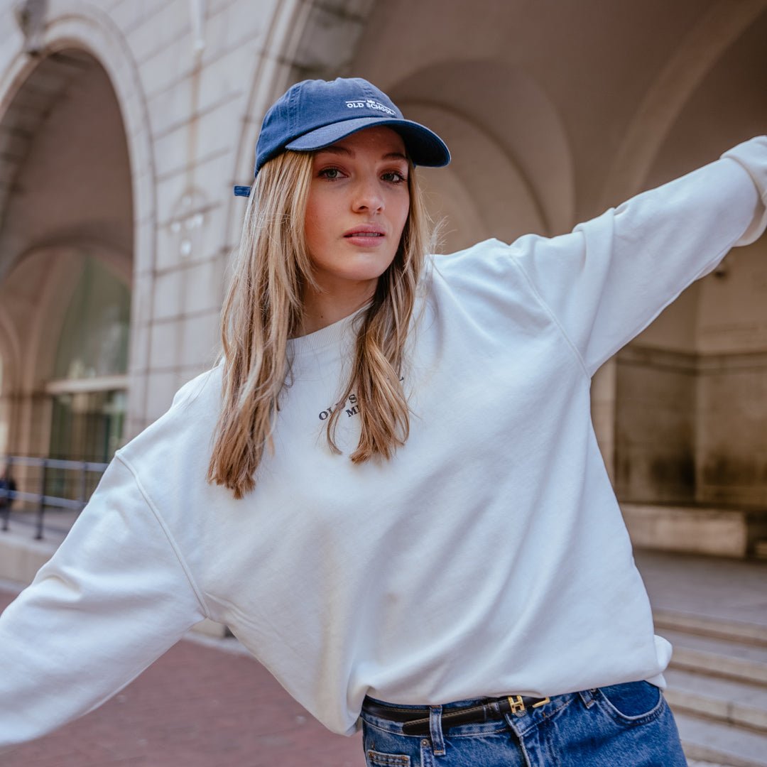 Crew Neck - Off White - Old School