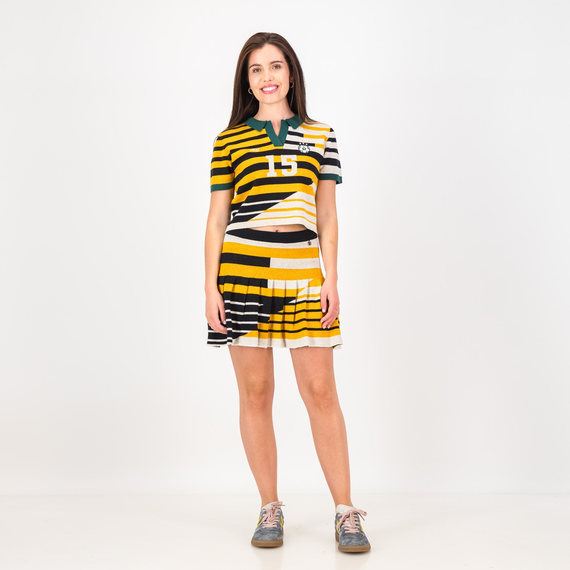 Doctor Khumalo Ladies Crop SS Jersey - Ivory - Old School