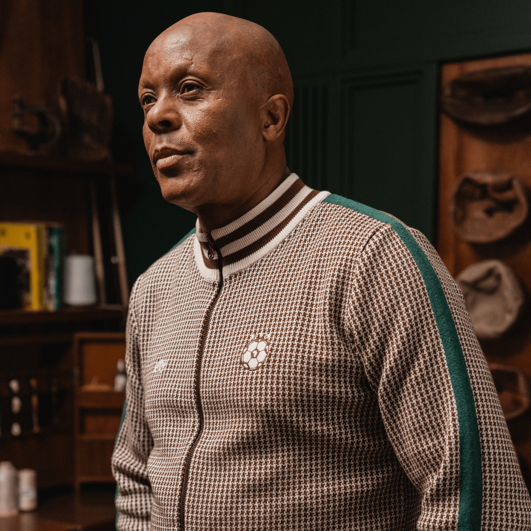 Doctor Khumalo Zip Through Knit Jersey - Ivory - Old School