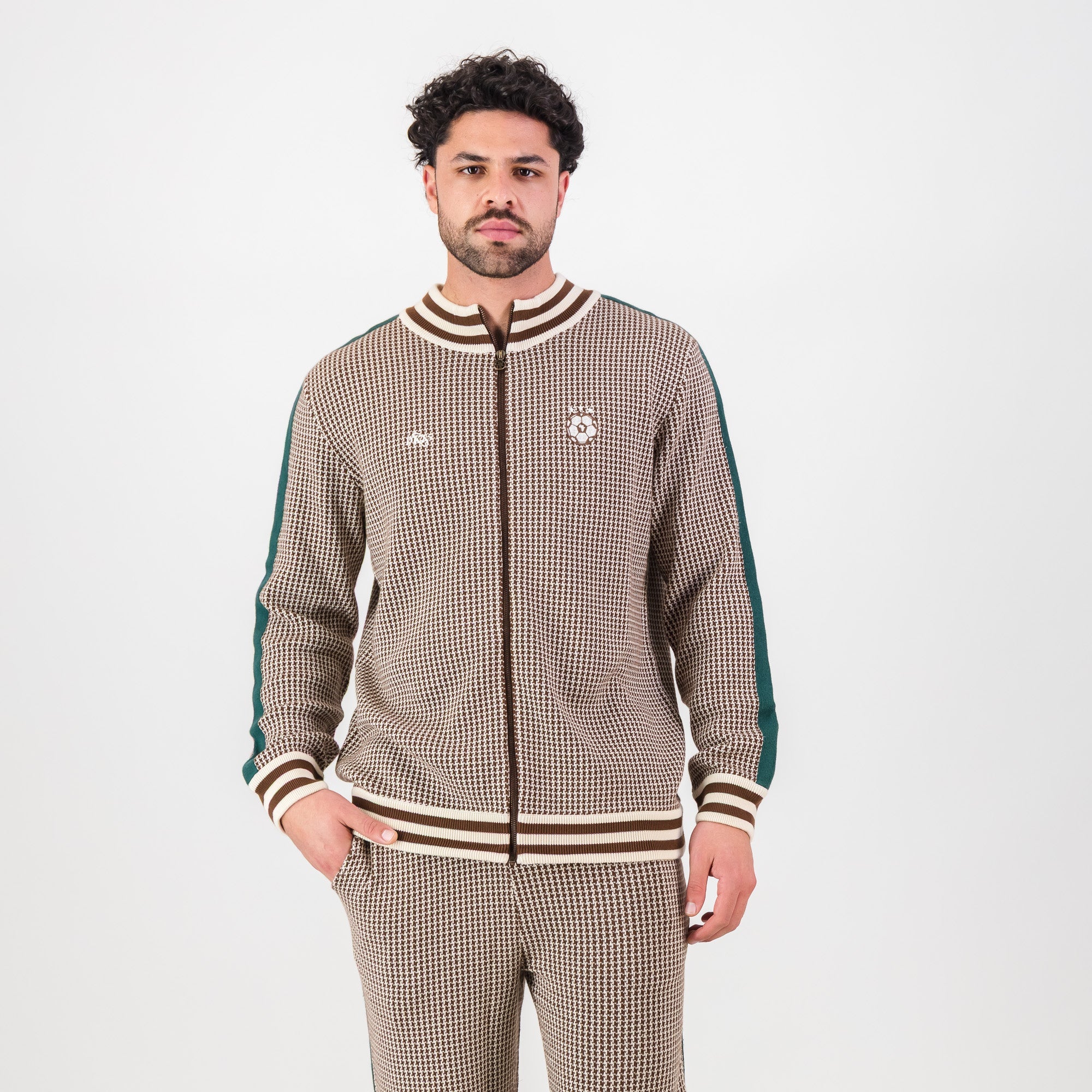 Doctor Khumalo Zip Through Knit Jersey - Ivory - Old School