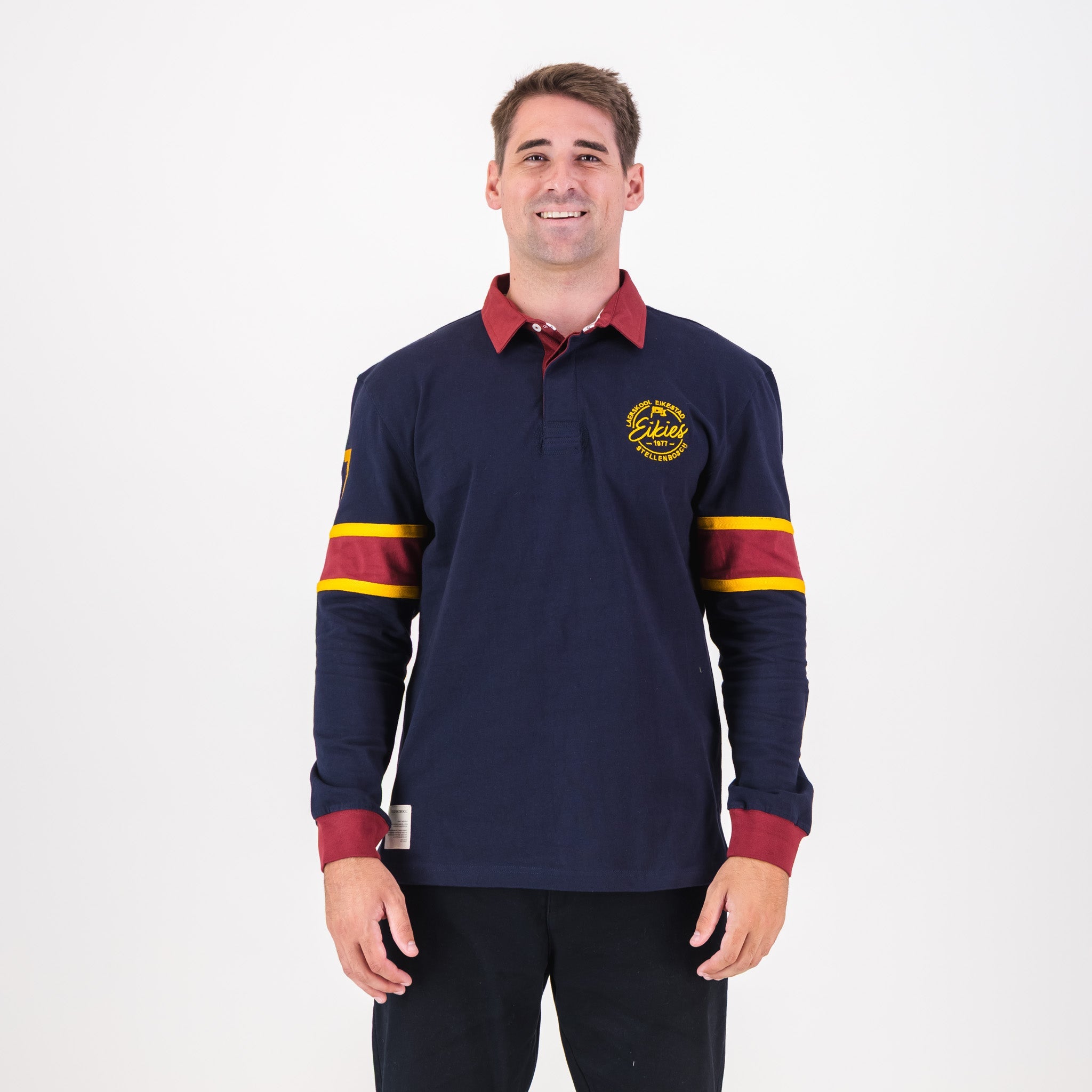 Laerskool Eikestad Tops LS Rugby Jersey Cut & Sew Em Navy - Old School