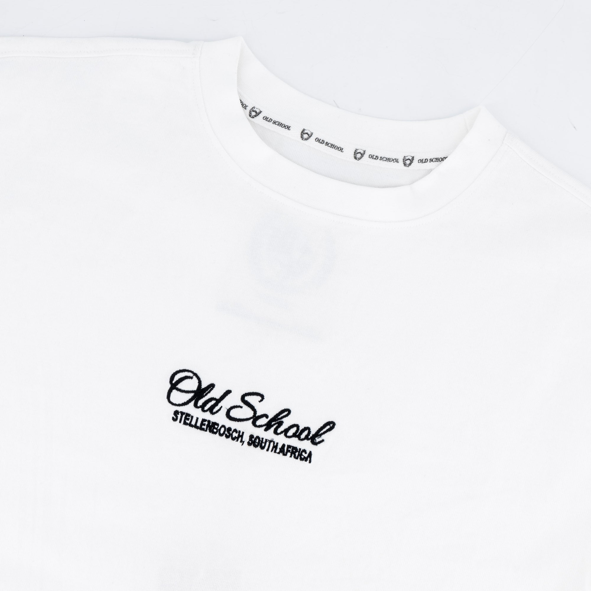 Old School Boxy Crew Tee - White - Old School