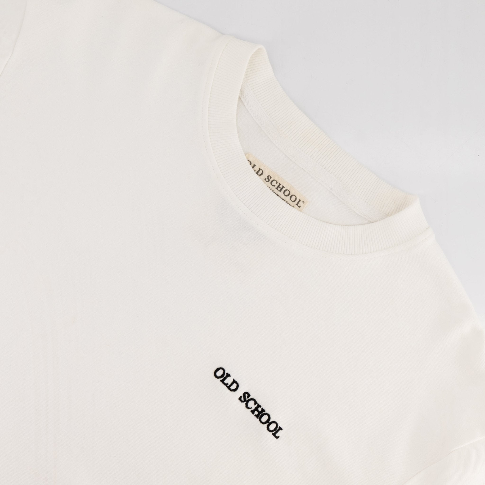 Old School Leisure Clubhouse Boxy Tee White - Old School