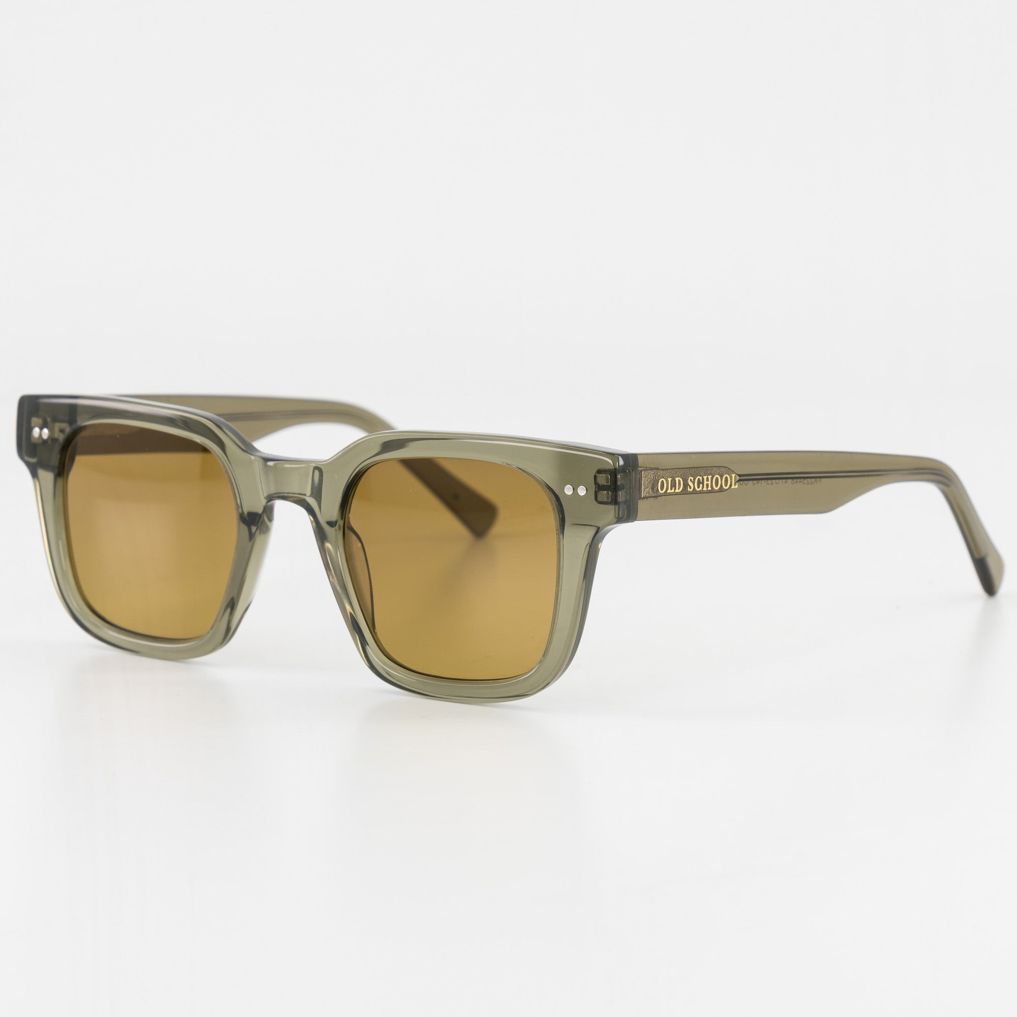 Old School Leisure Field Acetate Sunglasses – Olive - Old School