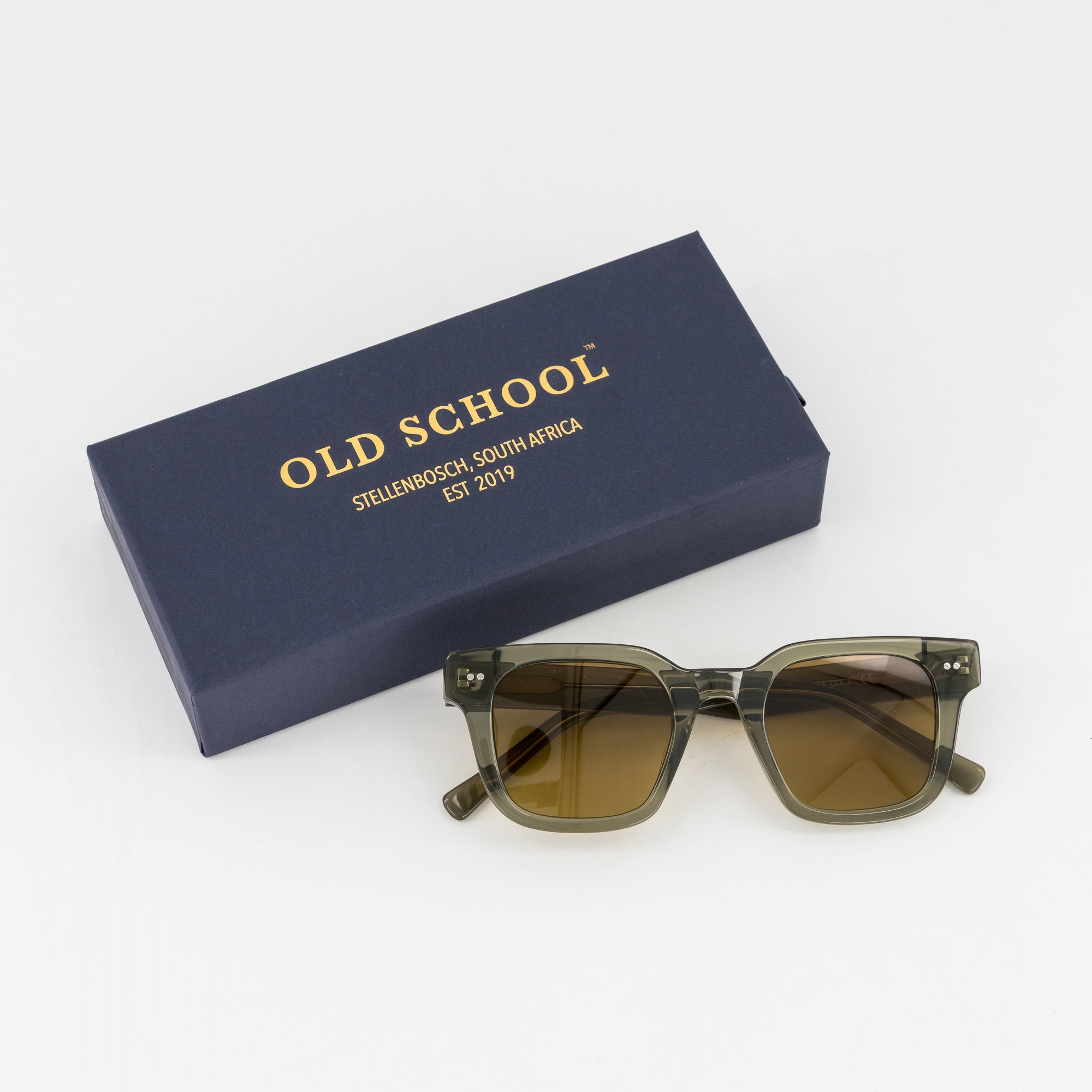 Old School Leisure Field Acetate Sunglasses – Olive - Old School