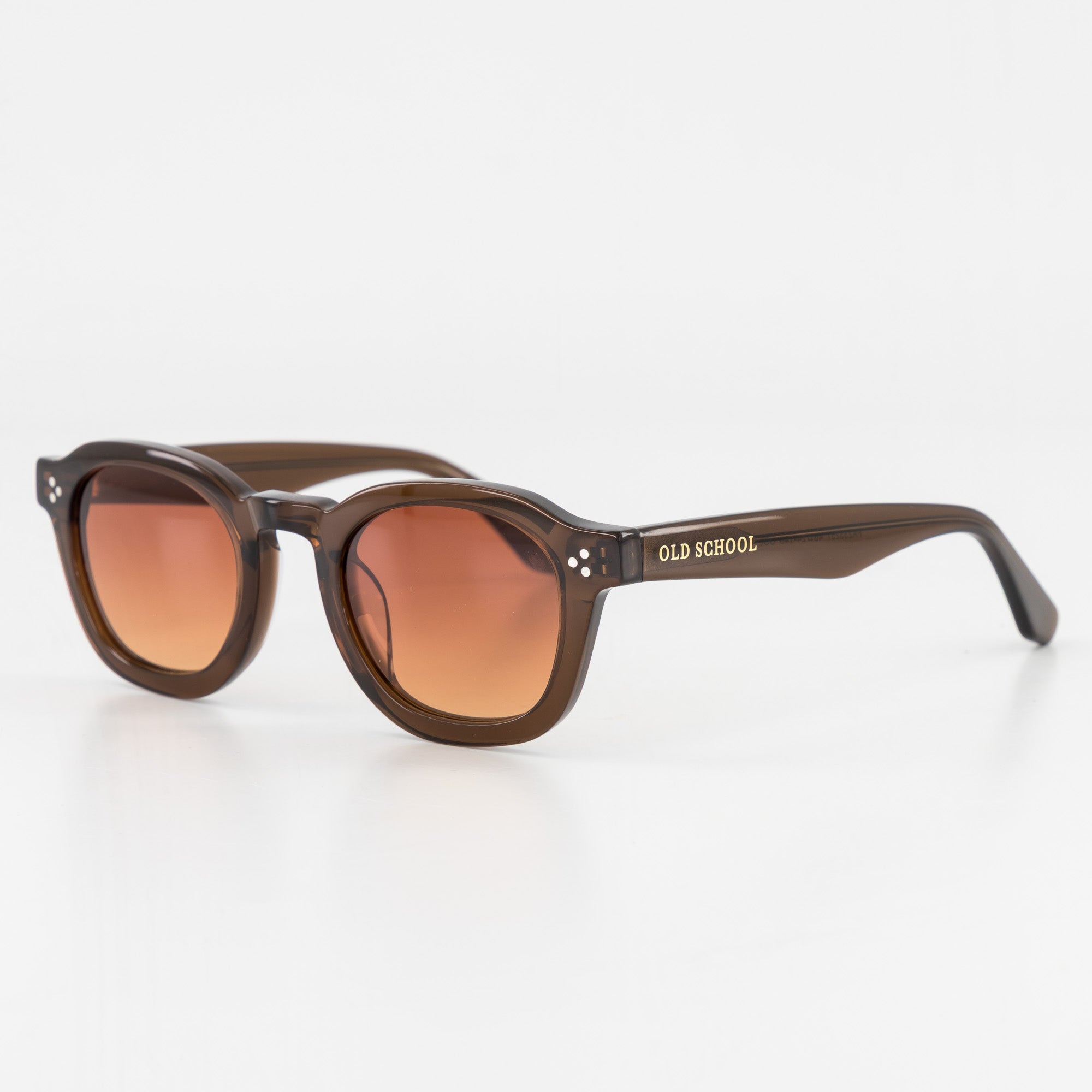 Old School Leisure Heritage Acetate Sunglasses – Tobacco Brown - Old School