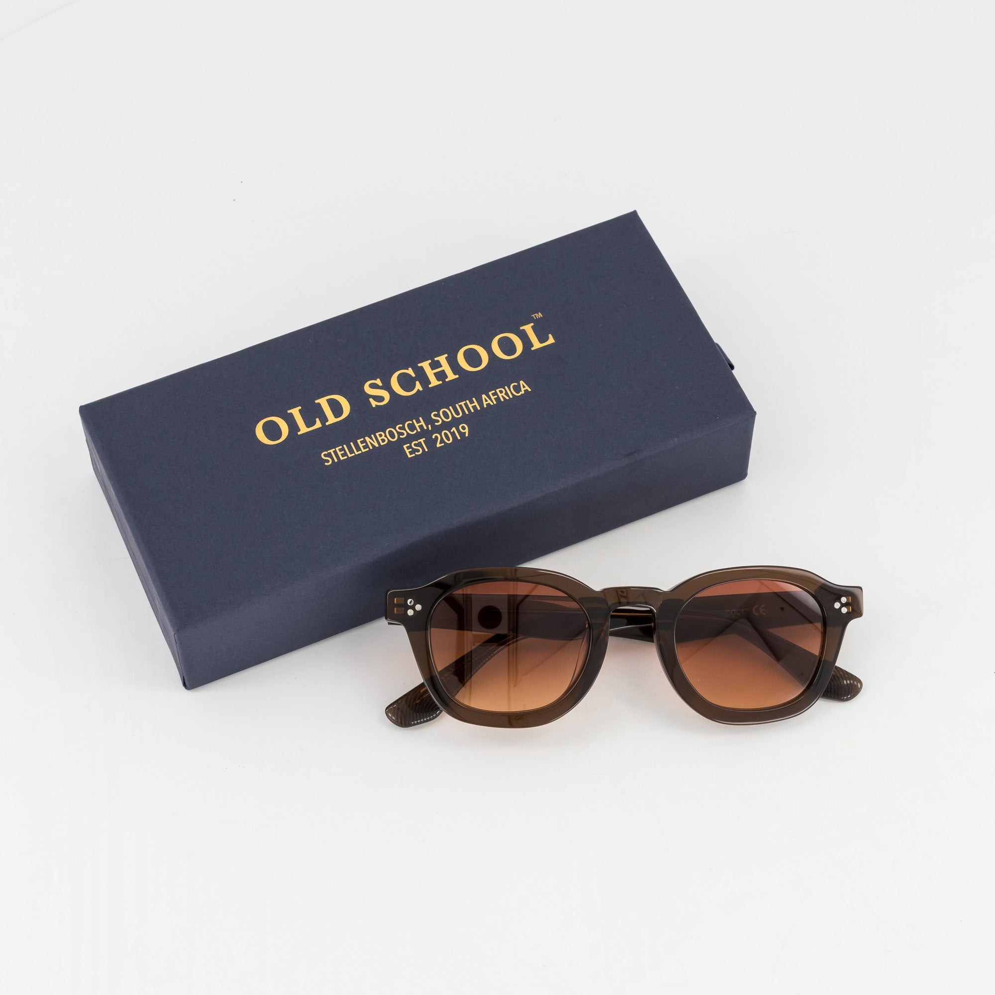 Old School Leisure Heritage Acetate Sunglasses – Tobacco Brown - Old School