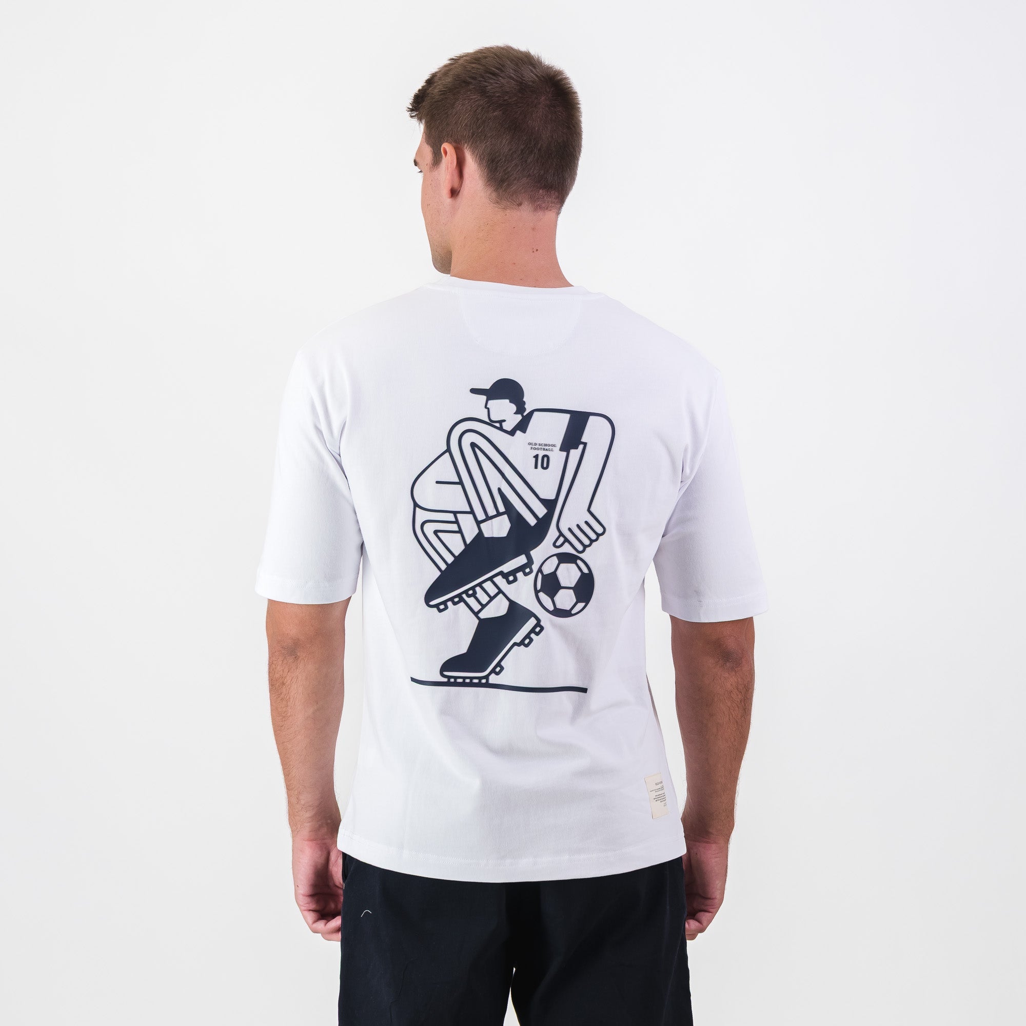Old School Leisure Retro Football Artistic Relaxed T-shirt - Old School