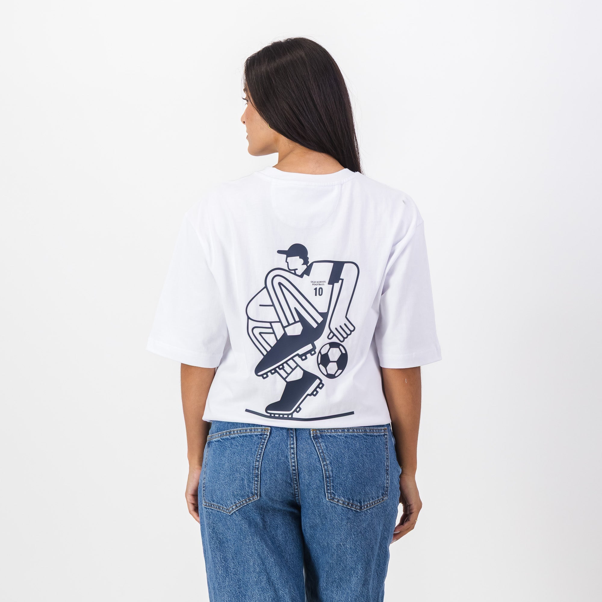 Old School Leisure Retro Football Artistic Relaxed T-shirt - Old School