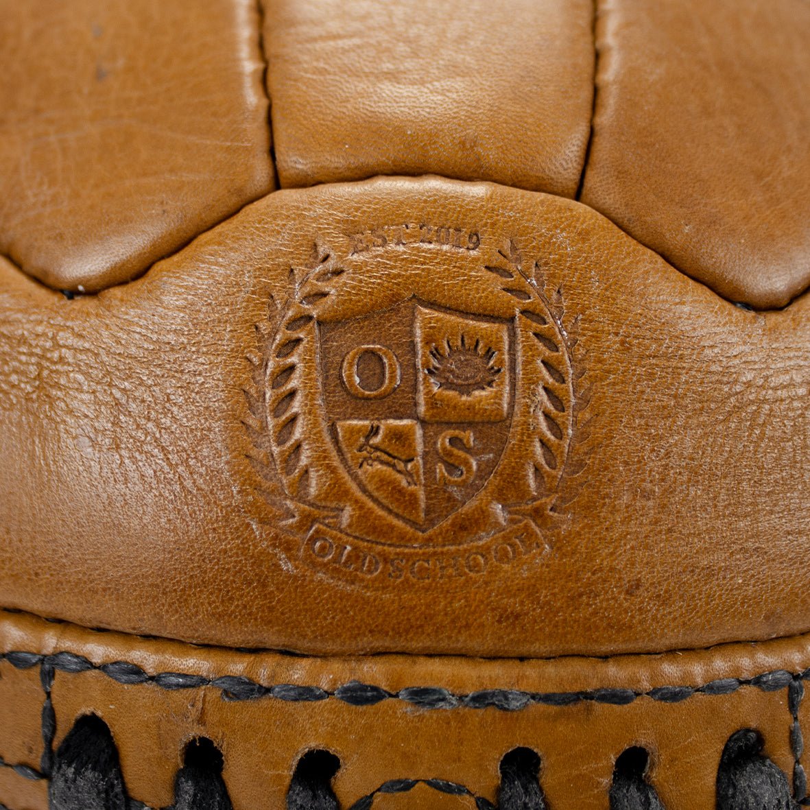 Old School Light Brown Soccer Ball - Old School