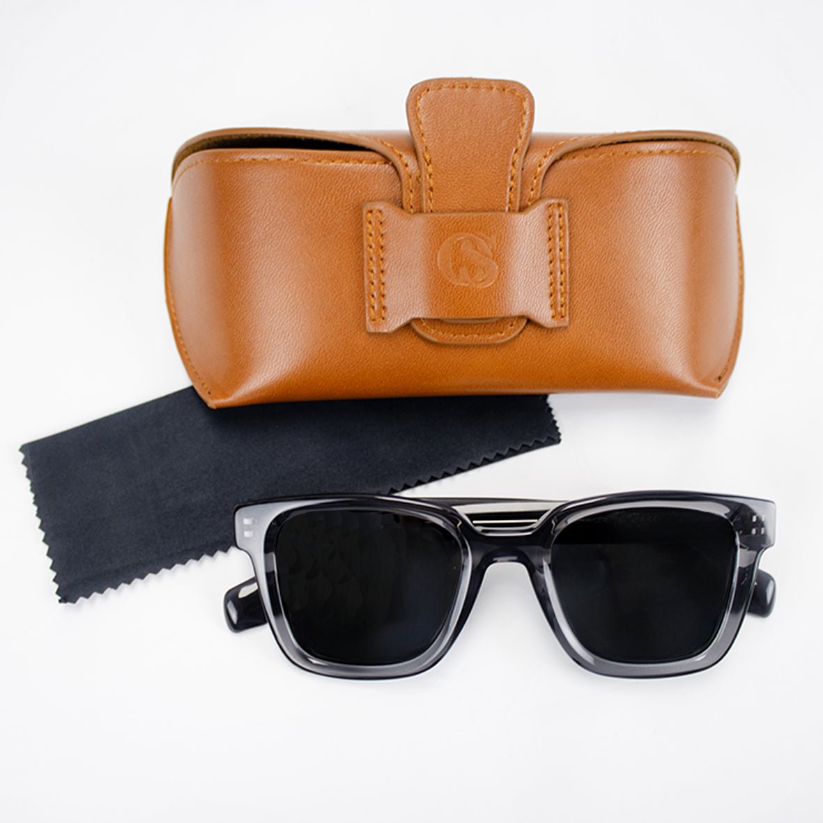 Old School Rectangle Sunnies - Grey - Old School