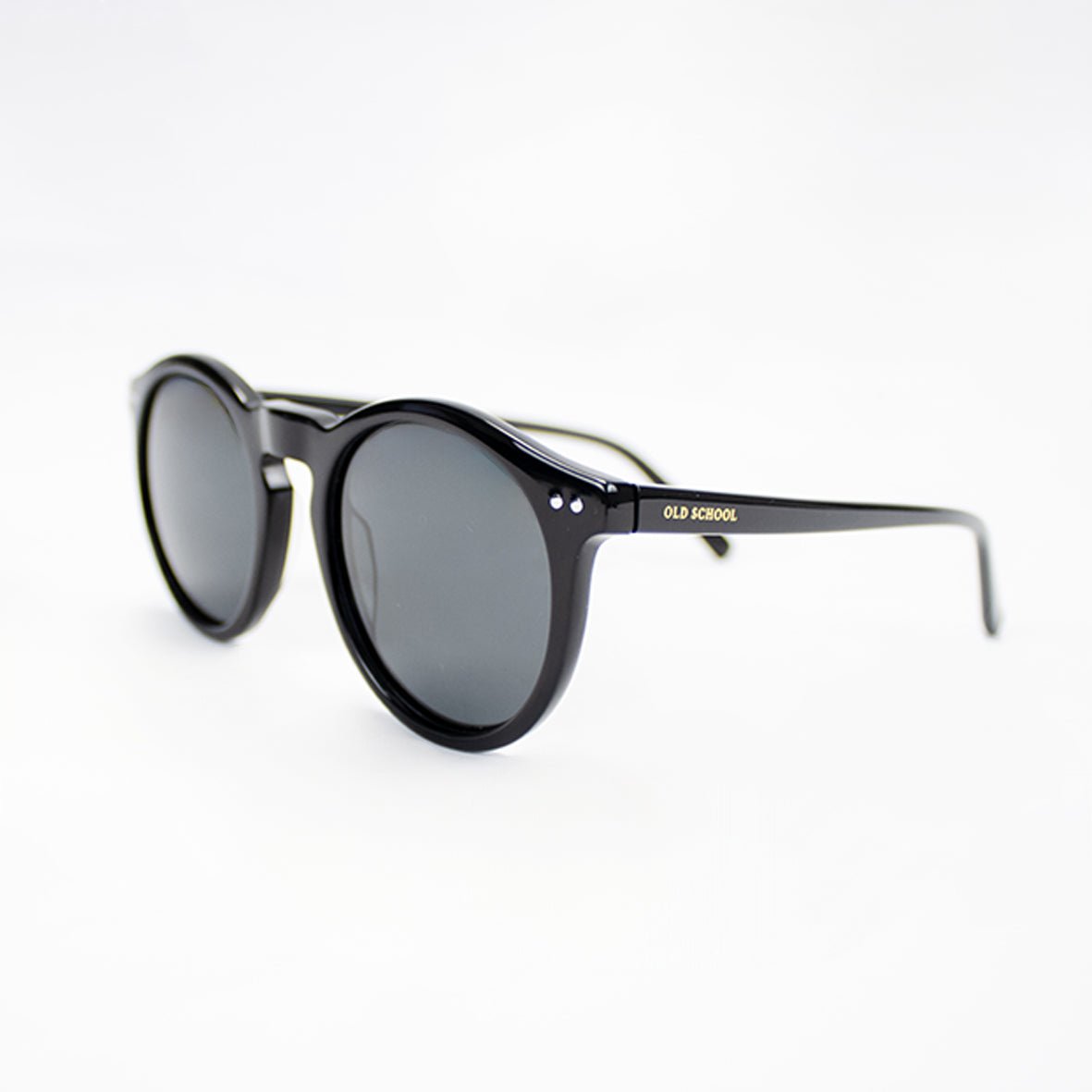 Old School Round Sunnies - Black - Old School