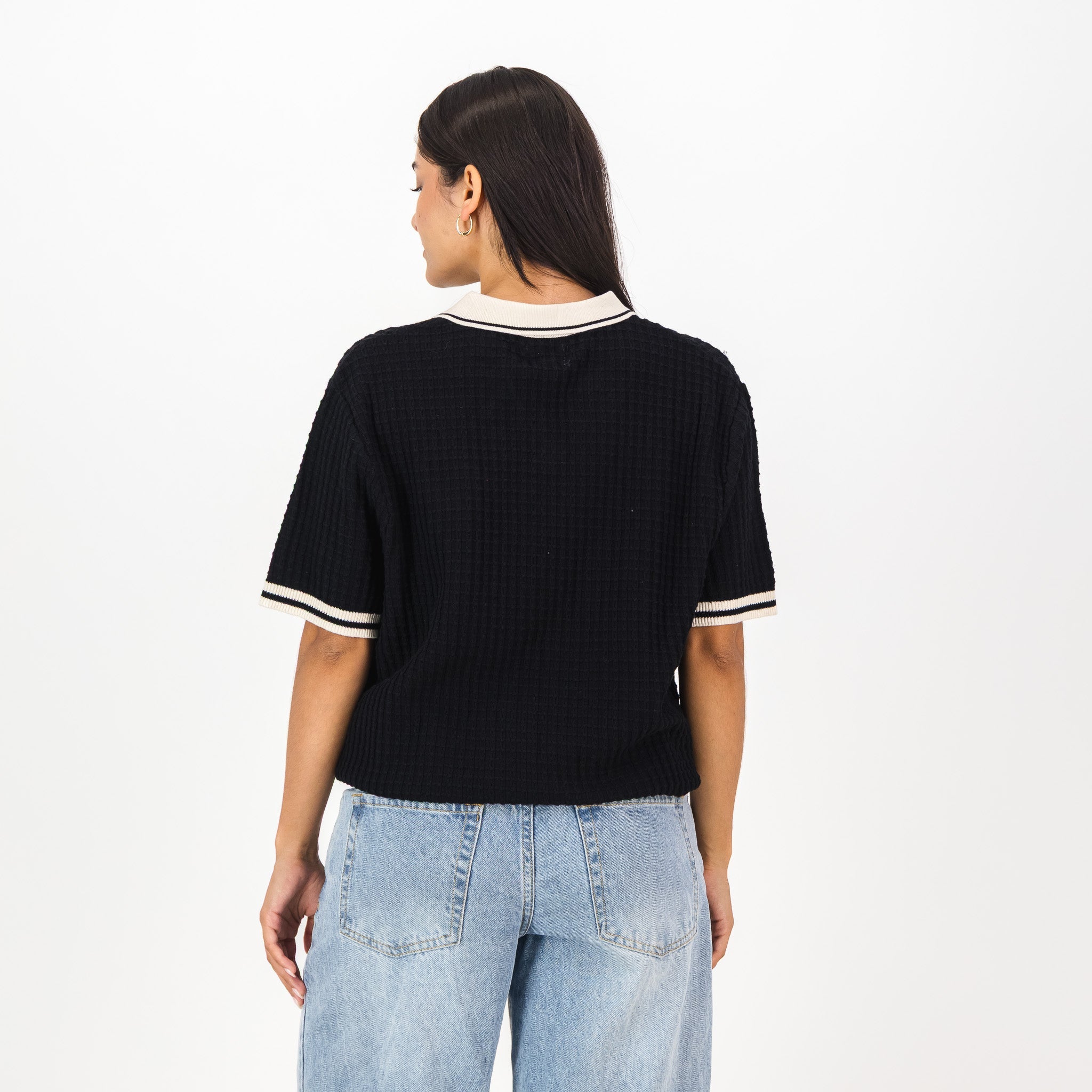 Orlando Pirates Basket Weave SS Knit Jersey - Black - Old School