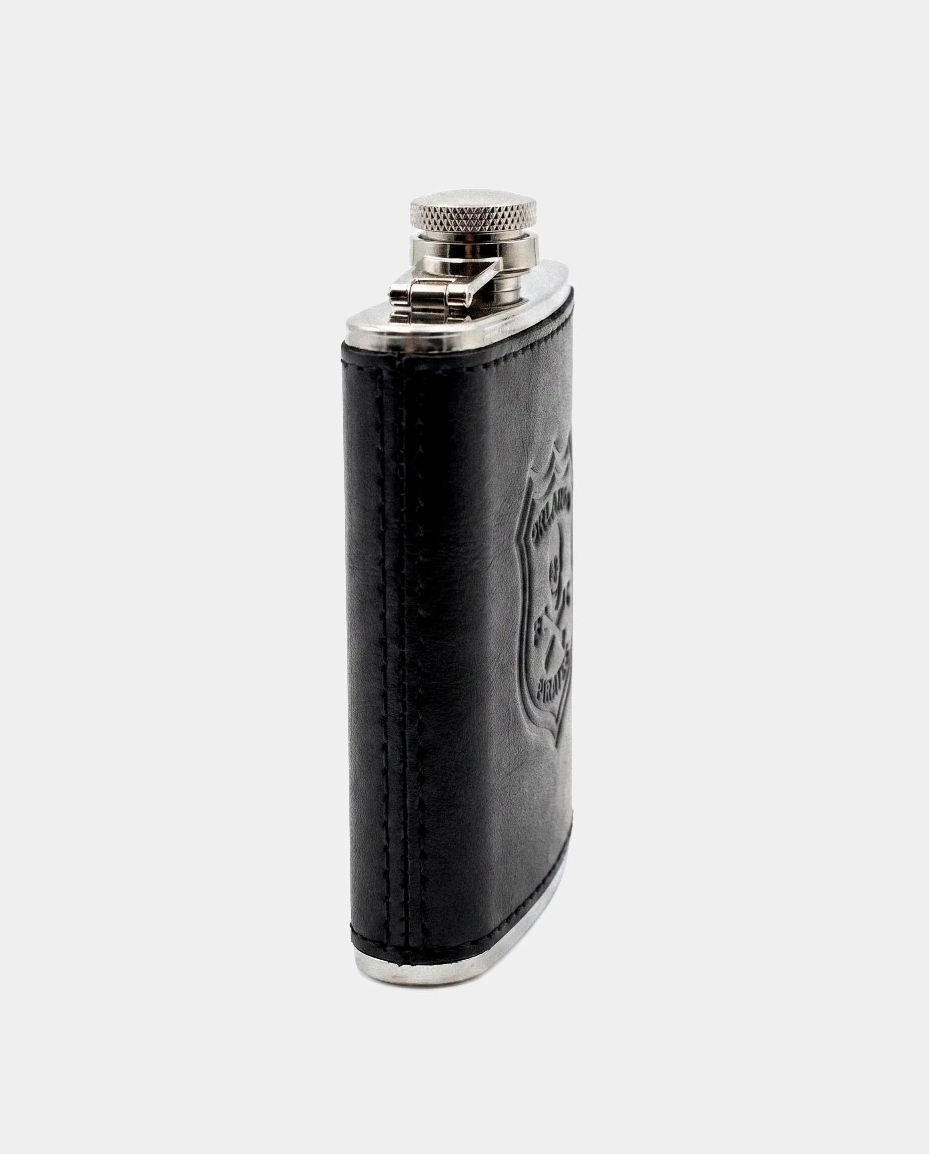 Orlando Pirates Leather Hip Flask Black