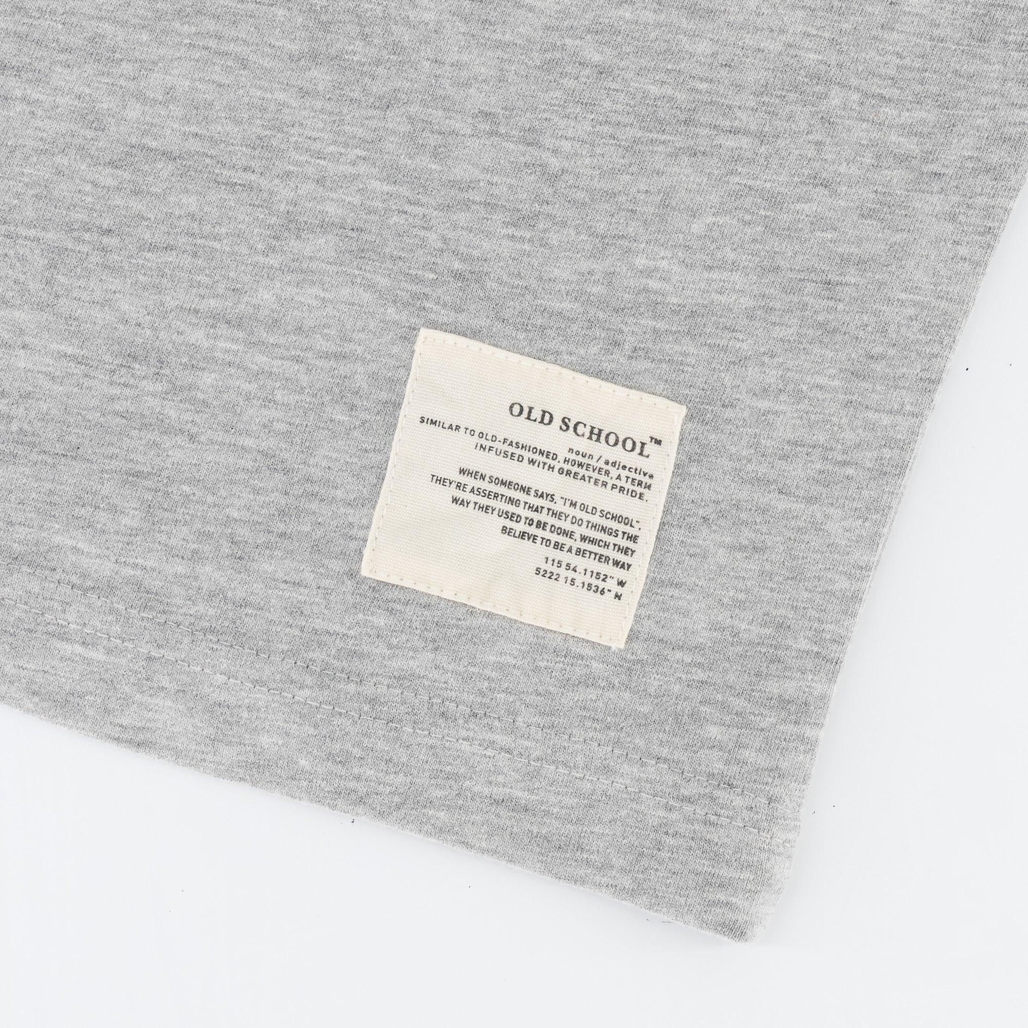 OS Stellenbosch Crew Tee - Grey Melange - Old School