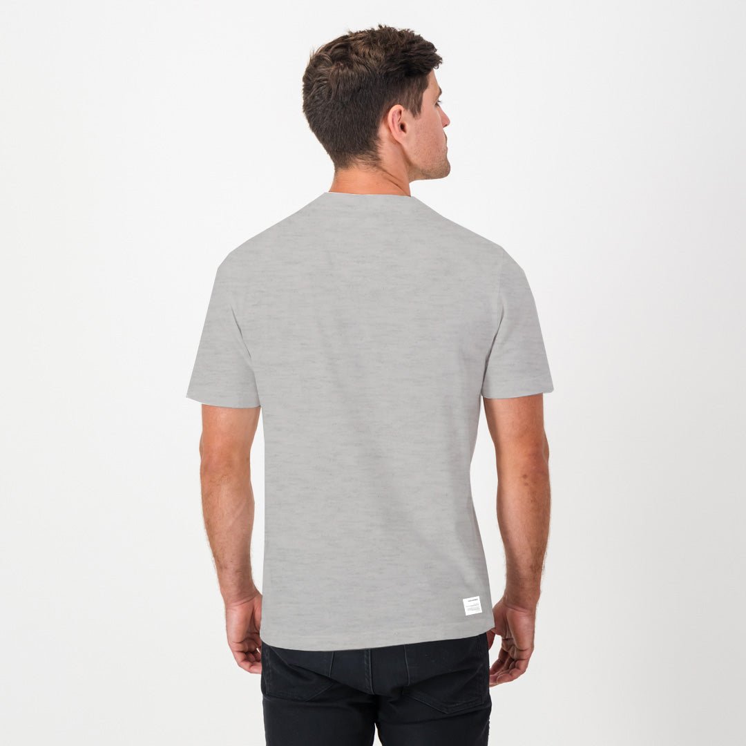 OS Stellies Crew Tee - Grey Melange - Old School