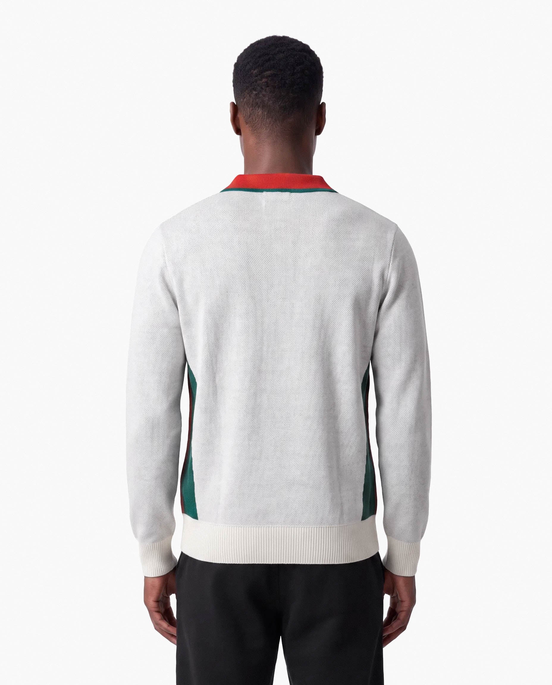 Portugal Legacy Knit LS Polo White