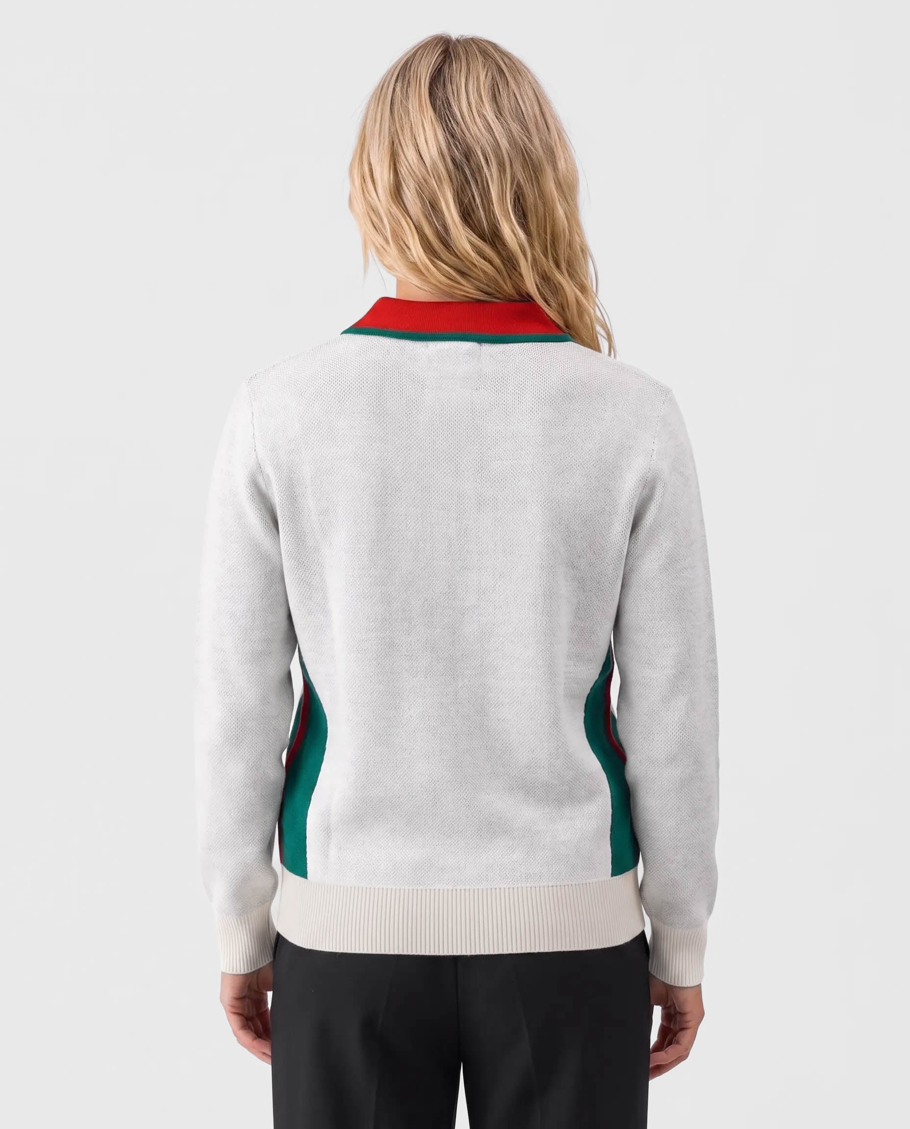 Portugal Legacy Knit LS Polo White