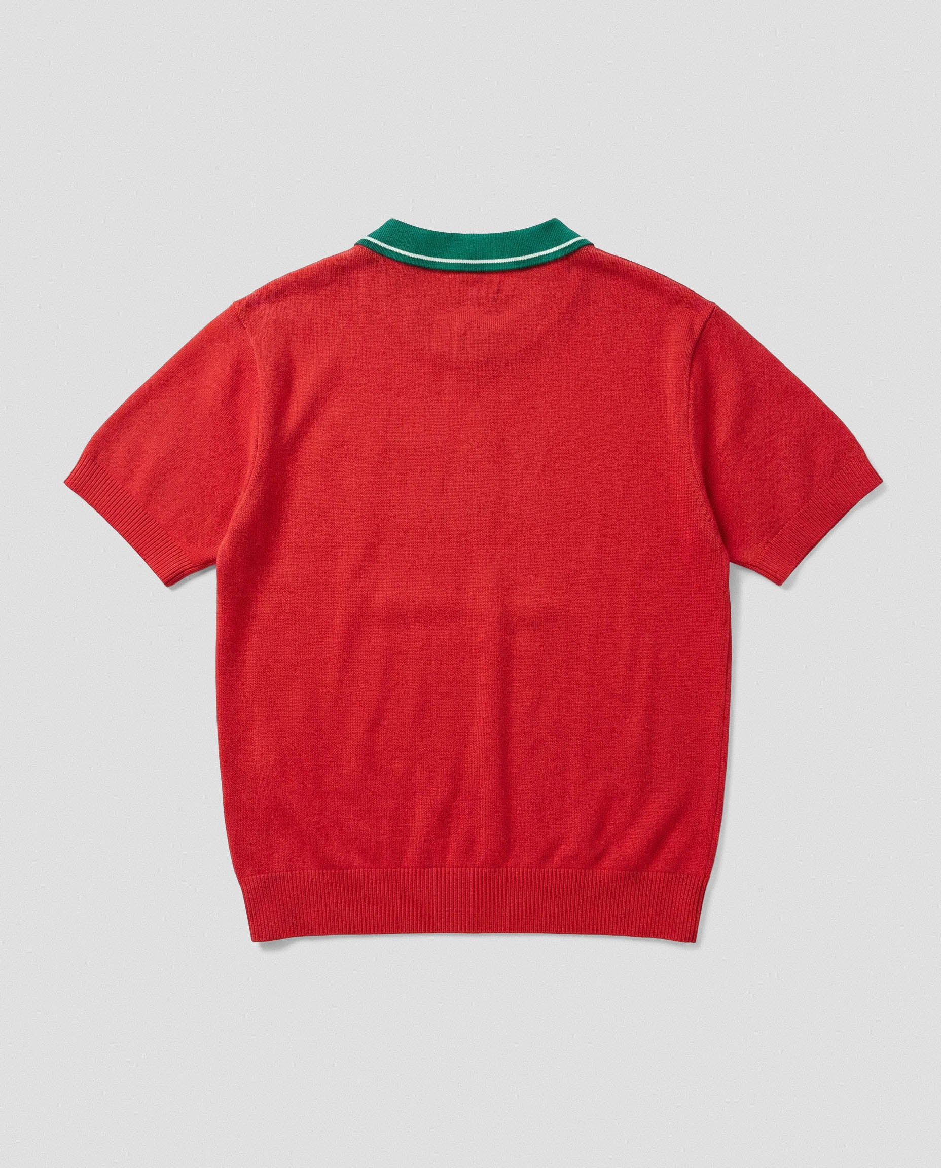 Portugal Heritage Knit SS Polo Red
