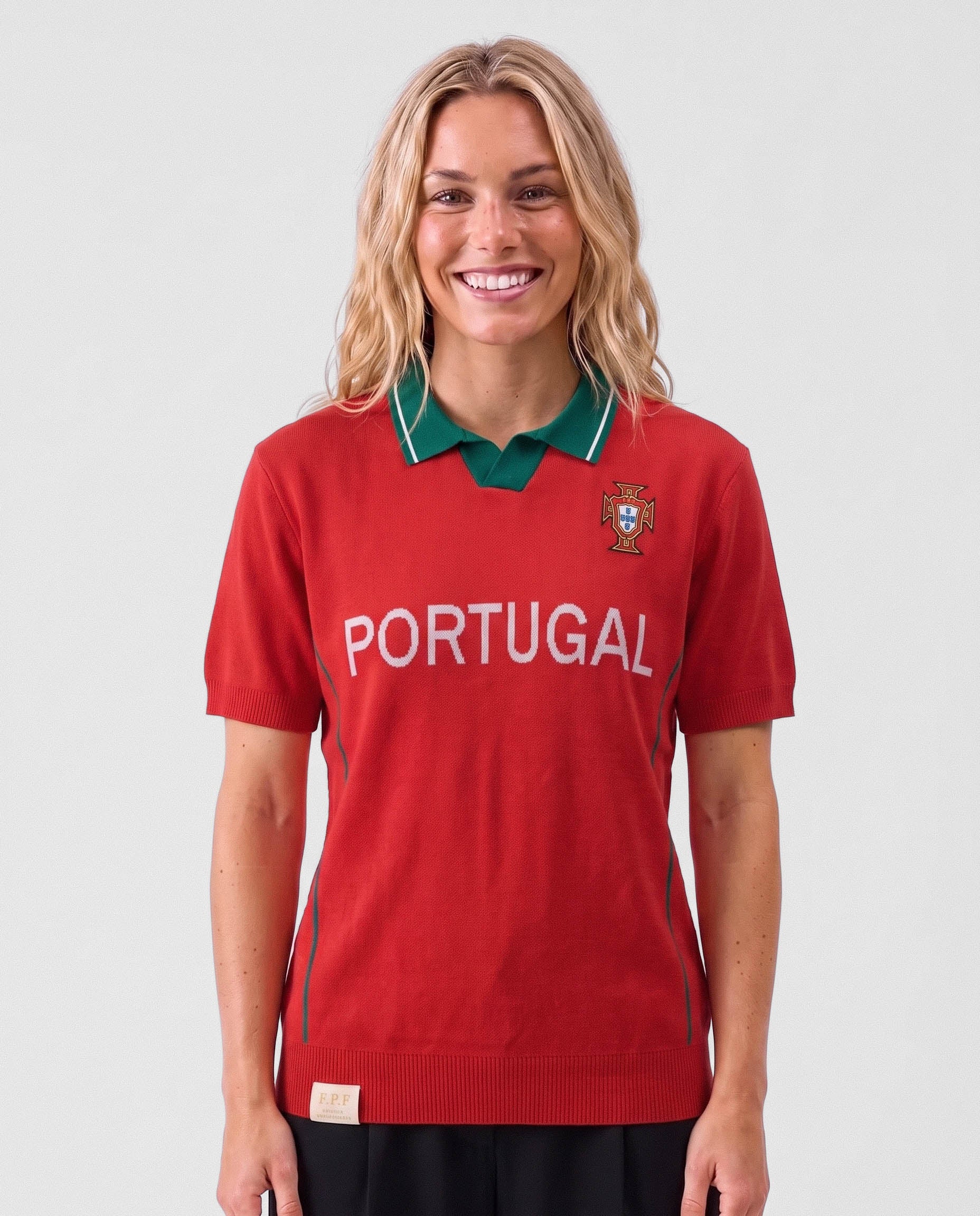 Portugal Heritage Knit SS Polo Red