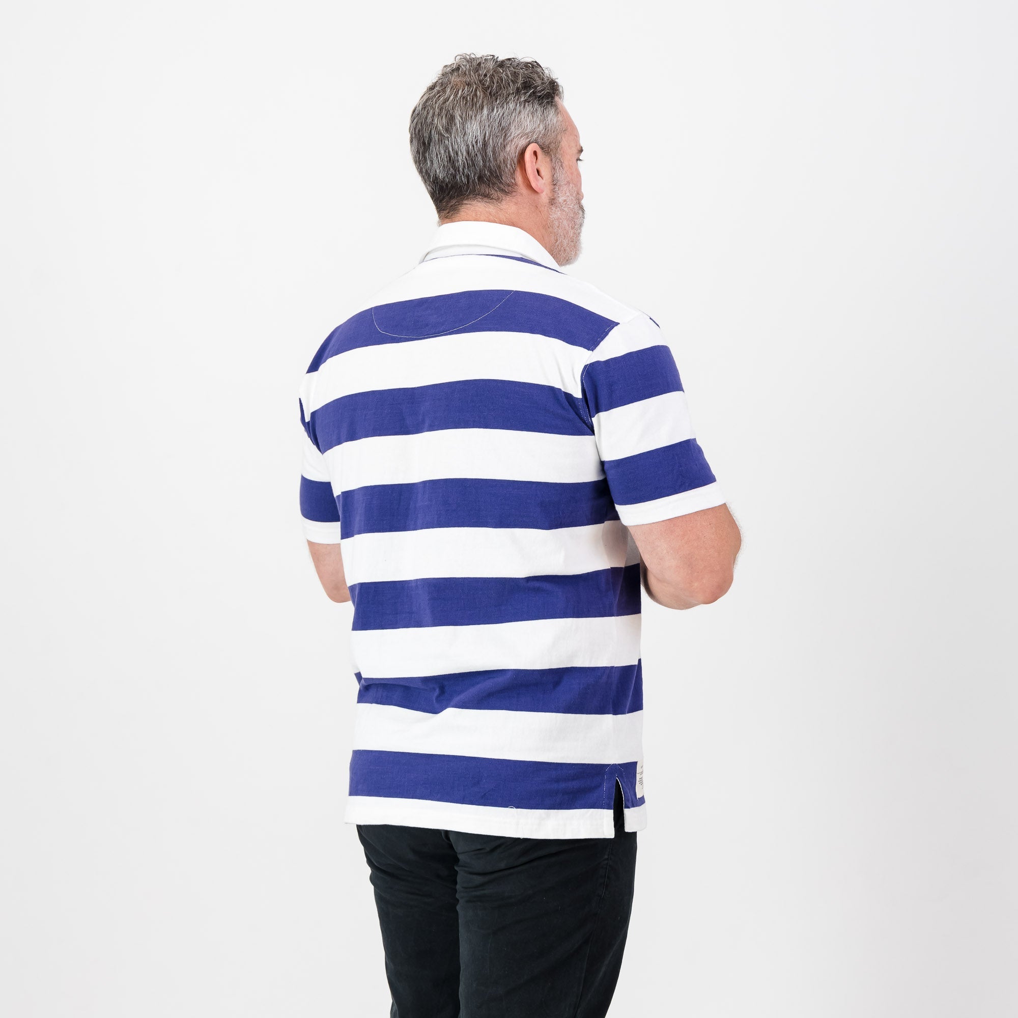 Provincial WP Stripe LS Rugby Jersey - White - Old School