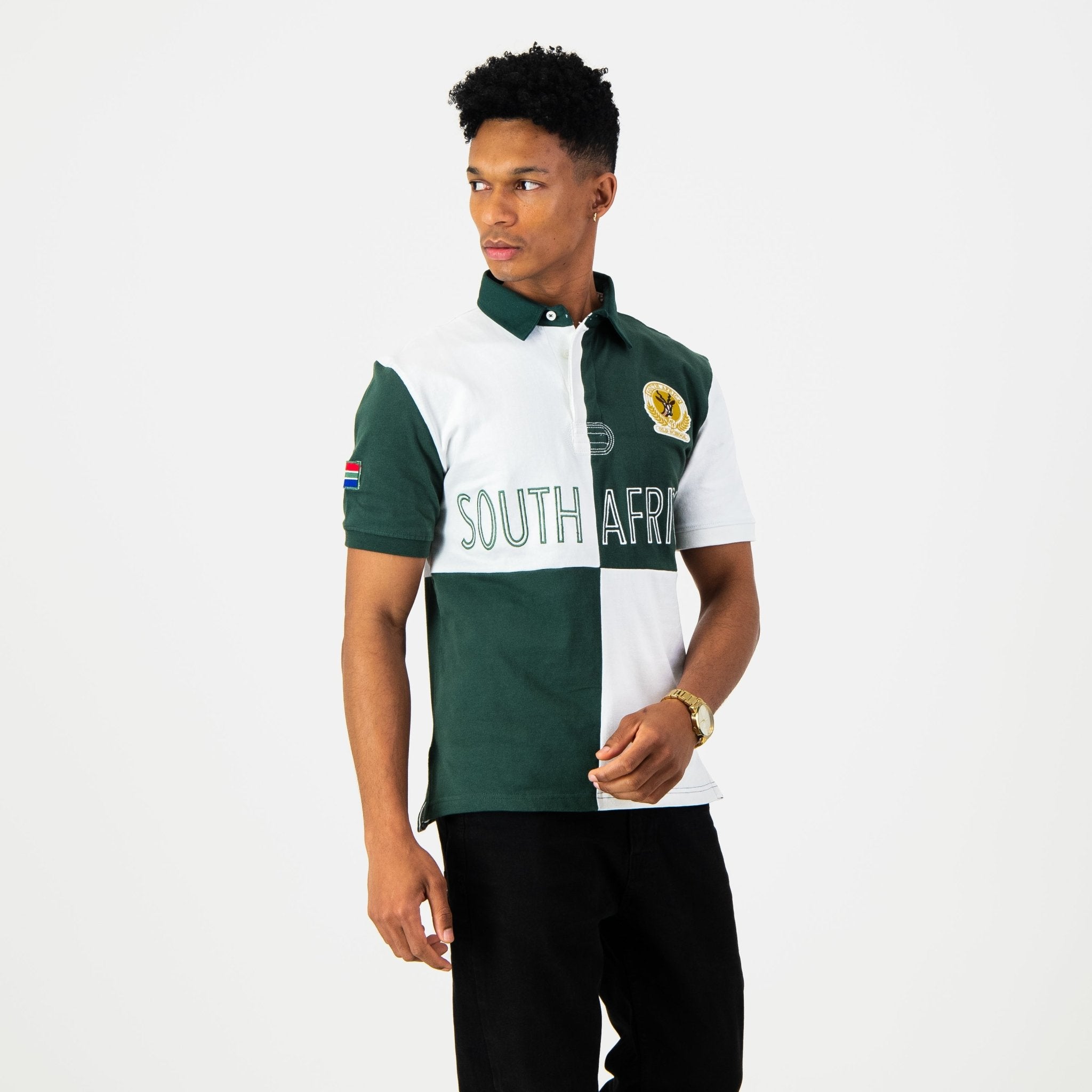 SA Supporters Short Sleeves Quarter Jersey - Old School