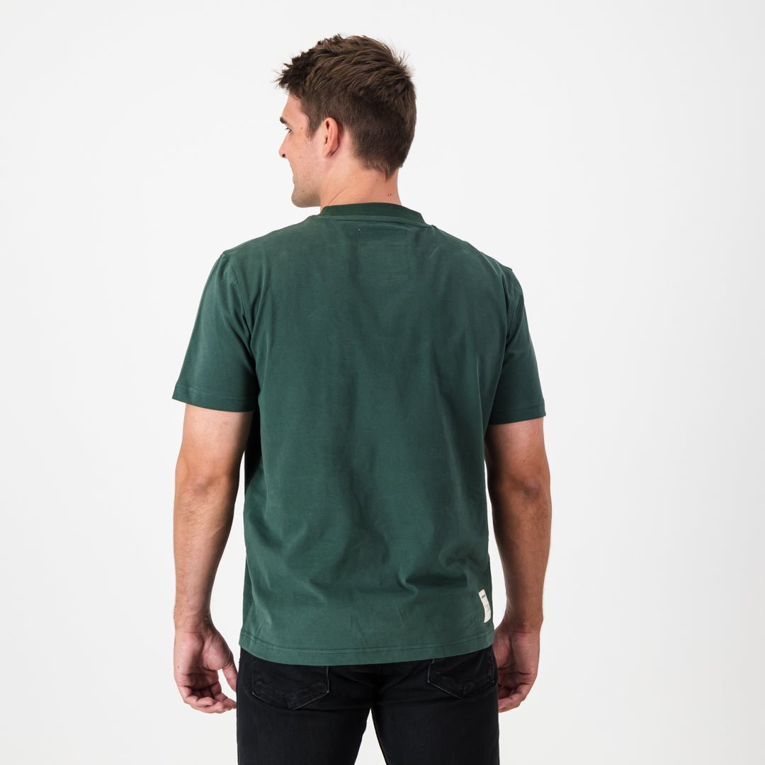 Satin Stitch Springboks Crew Tee - OS Green - Old School