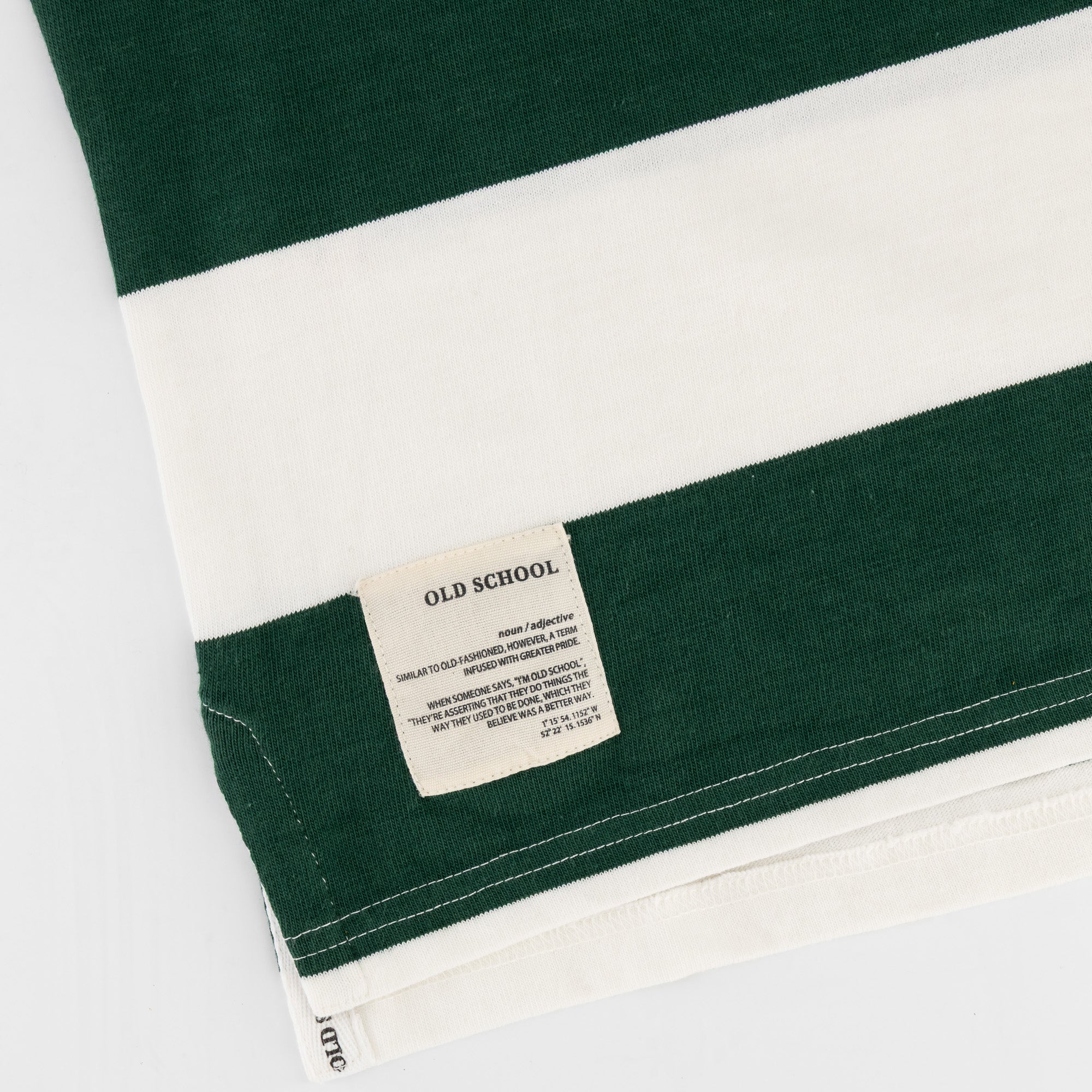 Schools Durban Girls College SA Supporters 8X8 Stripe LS Rugby Jersey - OS Green - Old School