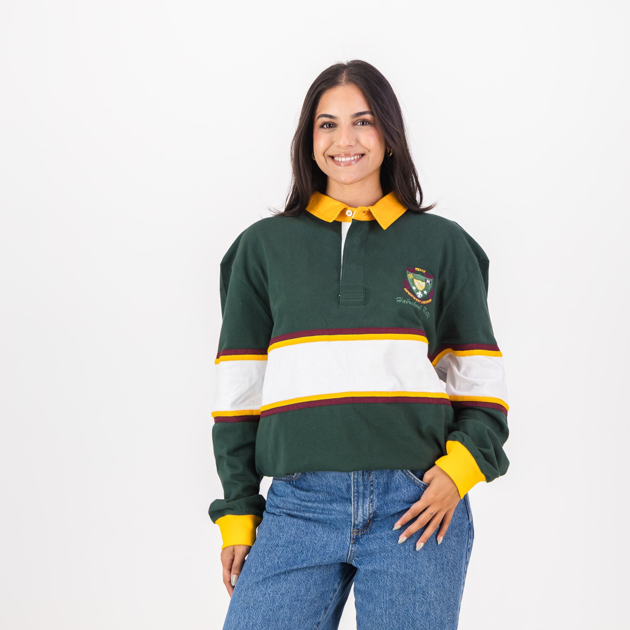 Schools Hoerskool Reitz Rugby Jersey Cut & Sew Mixed - Old School