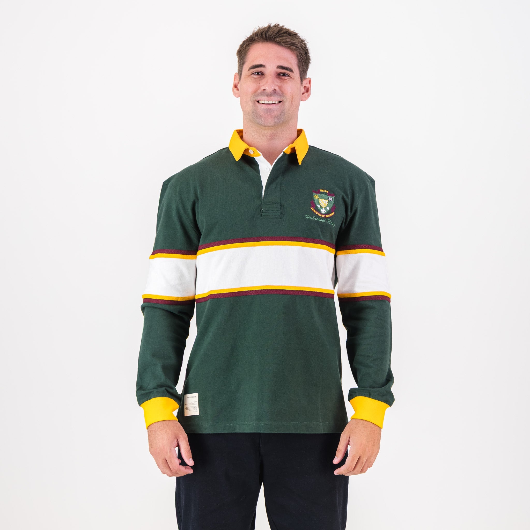 Schools Hoerskool Reitz Rugby Jersey Cut & Sew Mixed - Old School