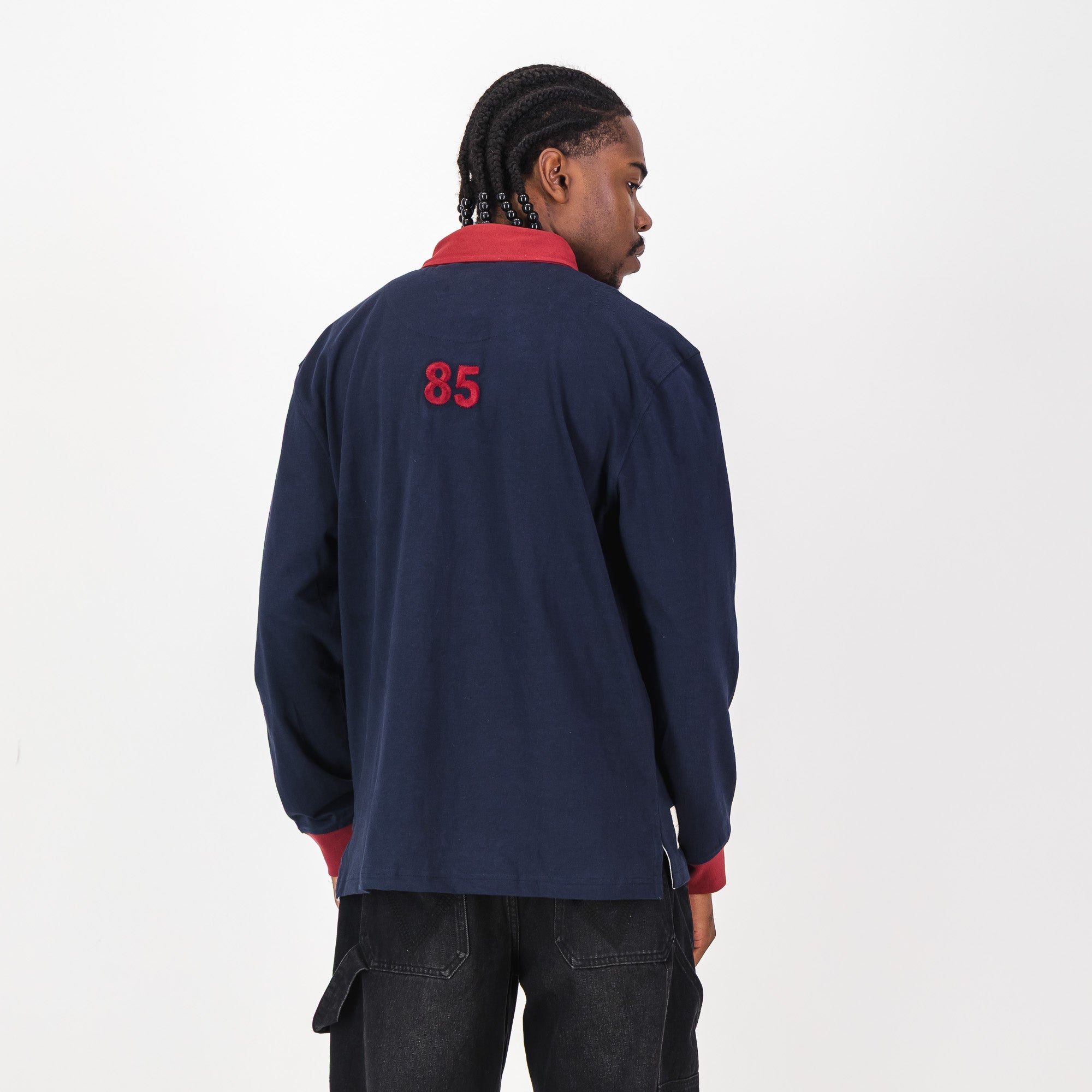 Schools Holy Rosary School LS Rugby Jersey - Navy - Old School
