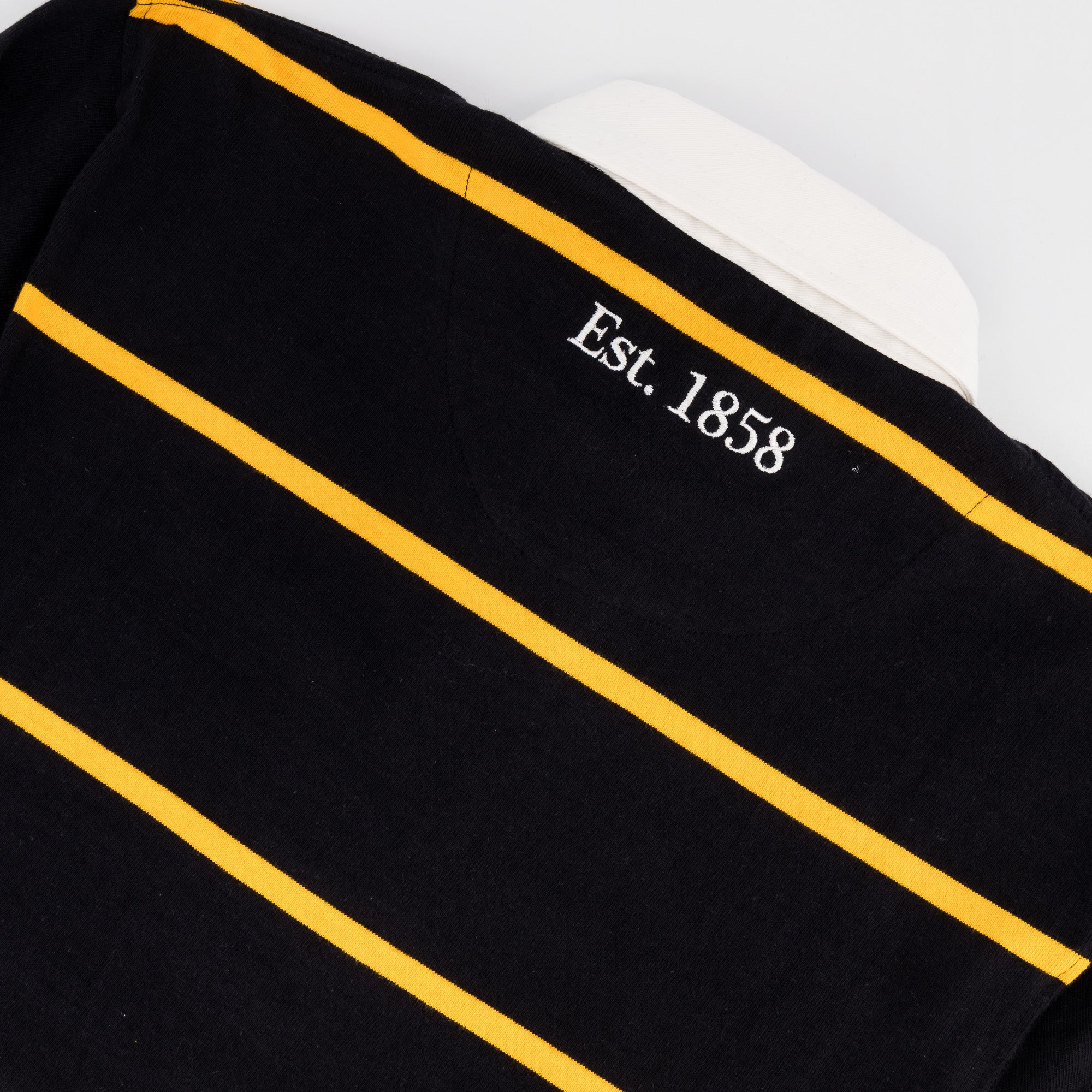 Schools Queens College YD LS Rugby Jersey - Black - Old School