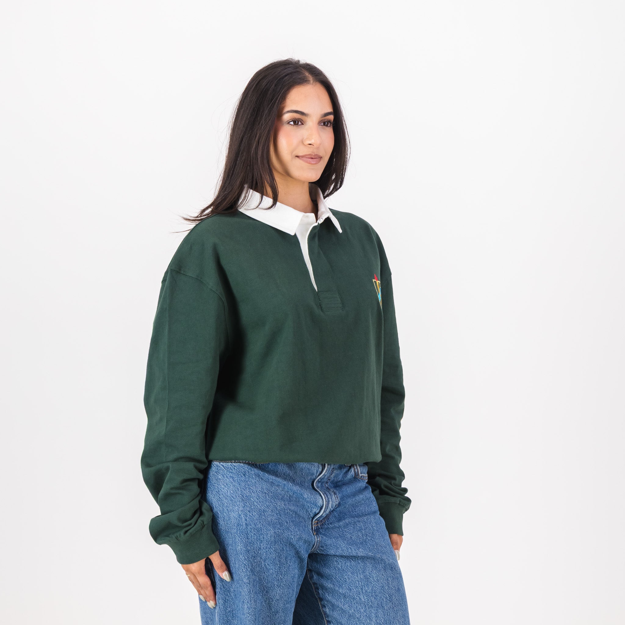 Schools Rivonia Primary School LS Rugby Jersey - OS Green - Old School