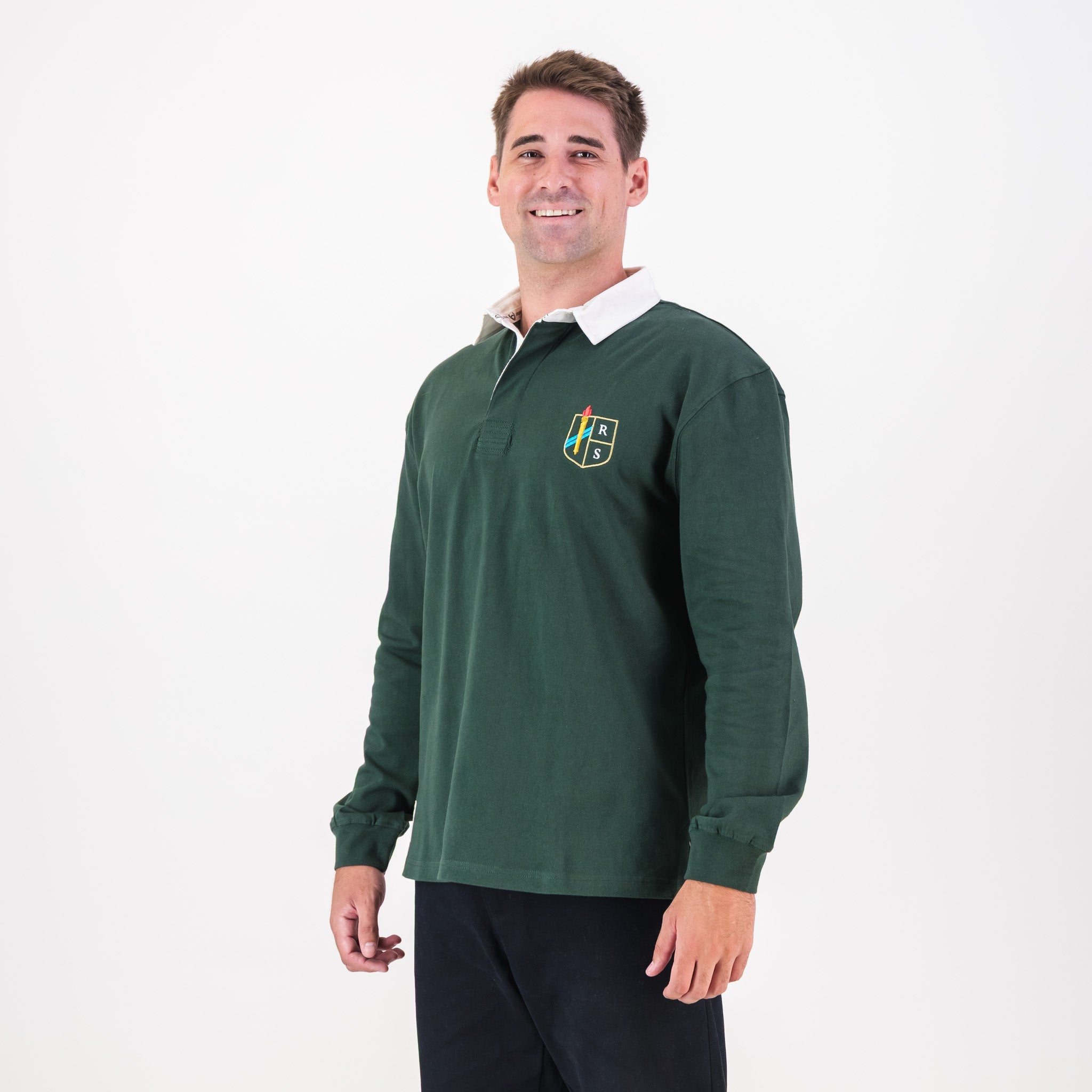 Schools Rivonia Primary School LS Rugby Jersey - OS Green - Old School