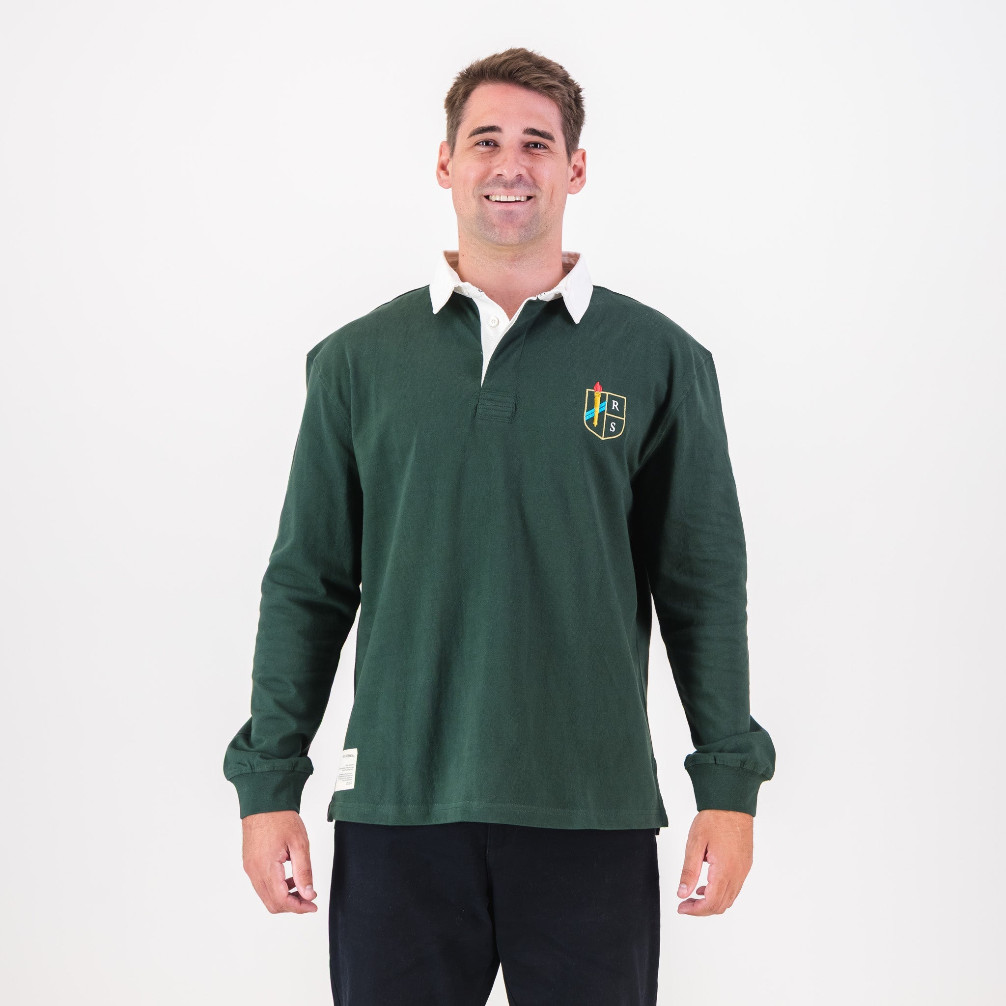 Schools Rivonia Primary School LS Rugby Jersey - OS Green - Old School