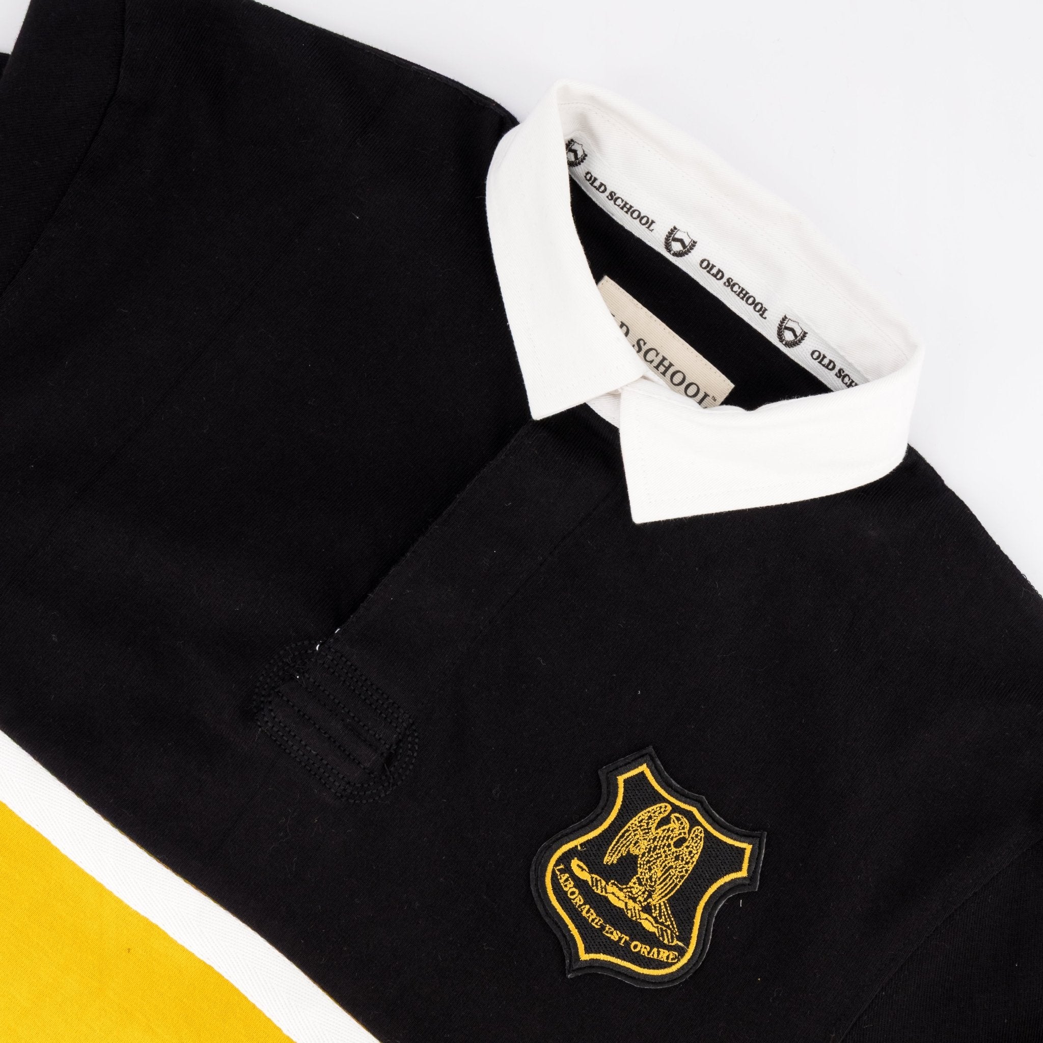 Schools St Johns DSG Cut & Sew LS Rugby Jersey - Black - Old School