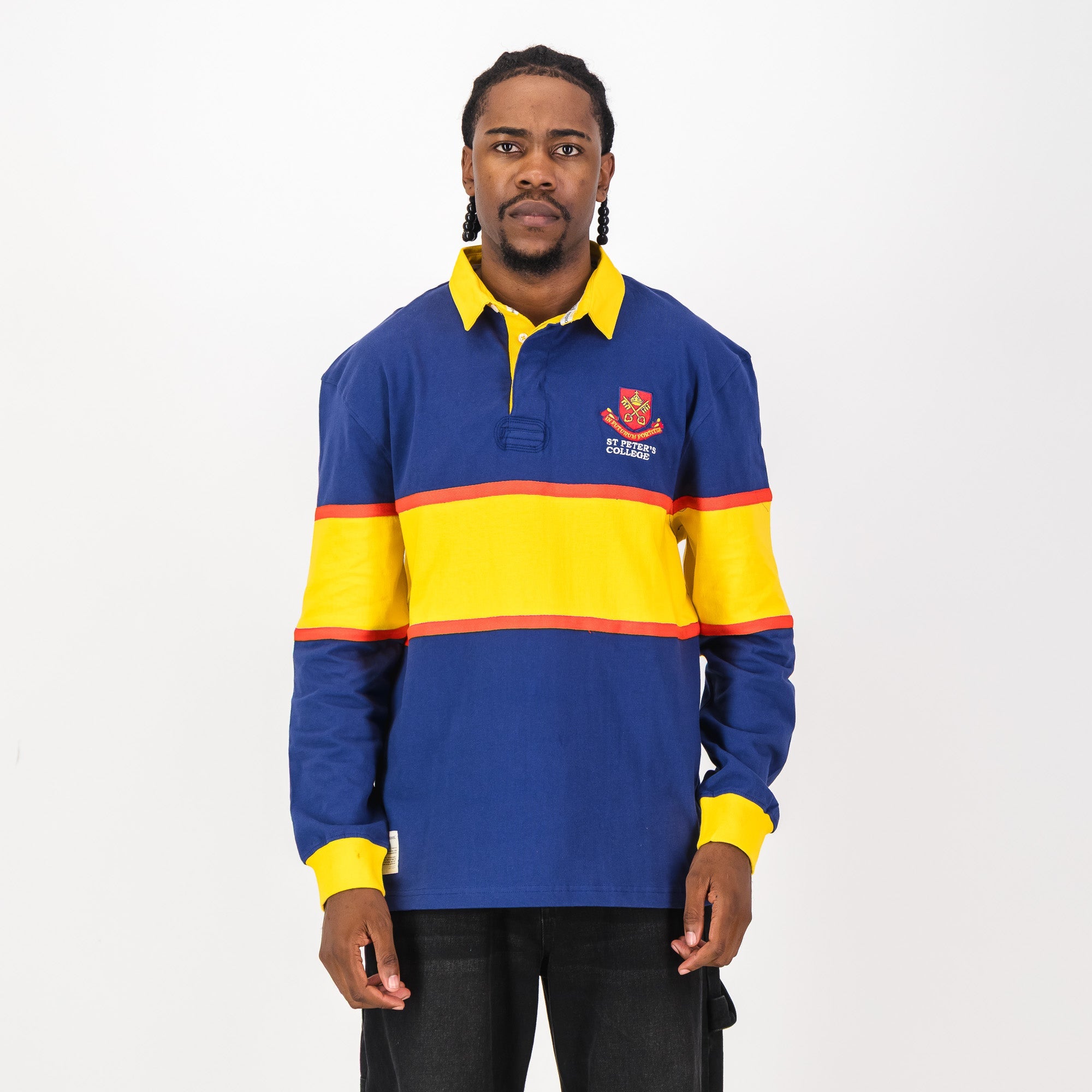 Schools St Peters College LS Rugby Jersey - Spectra Yellow - Old School