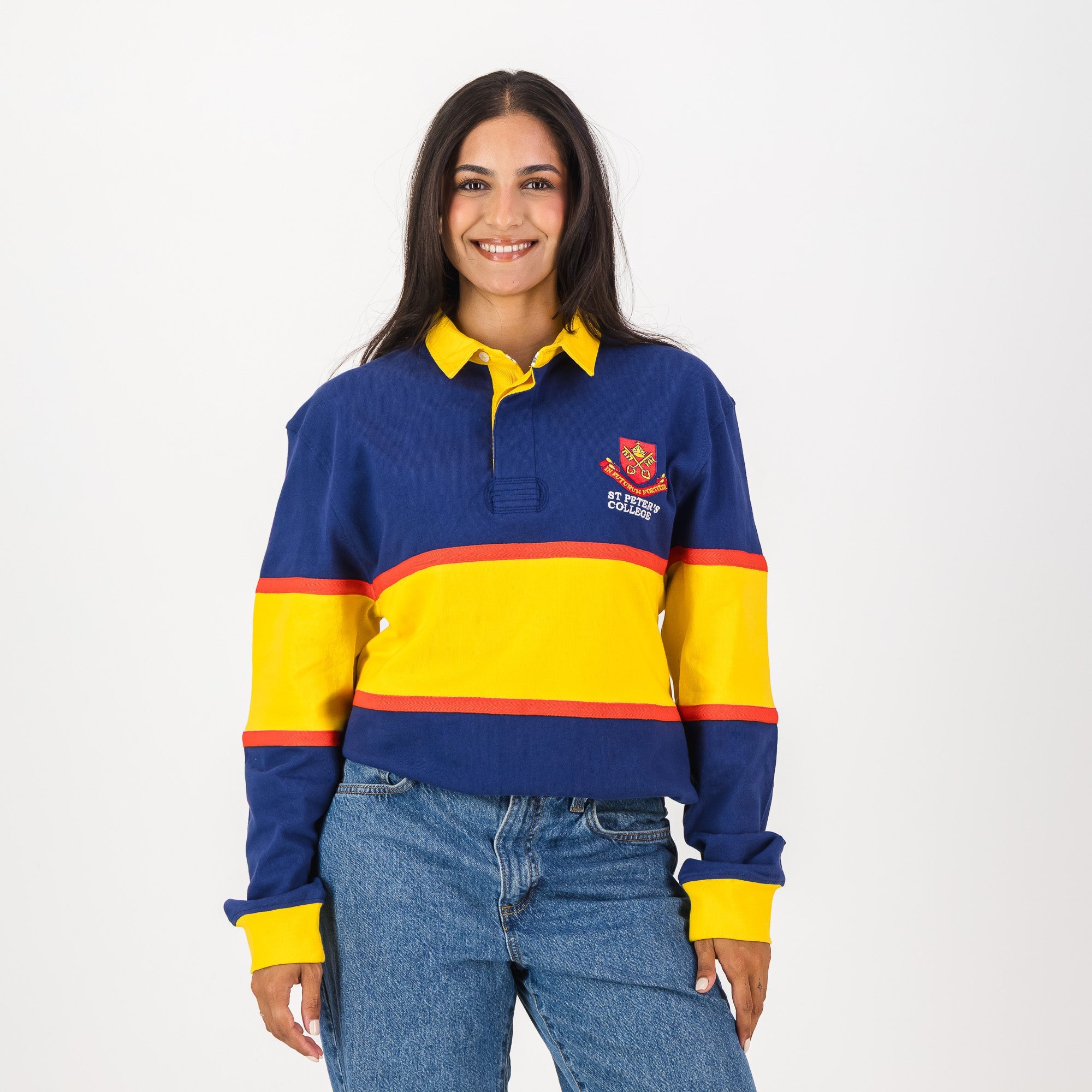 Schools St Peters College LS Rugby Jersey - Spectra Yellow - Old School