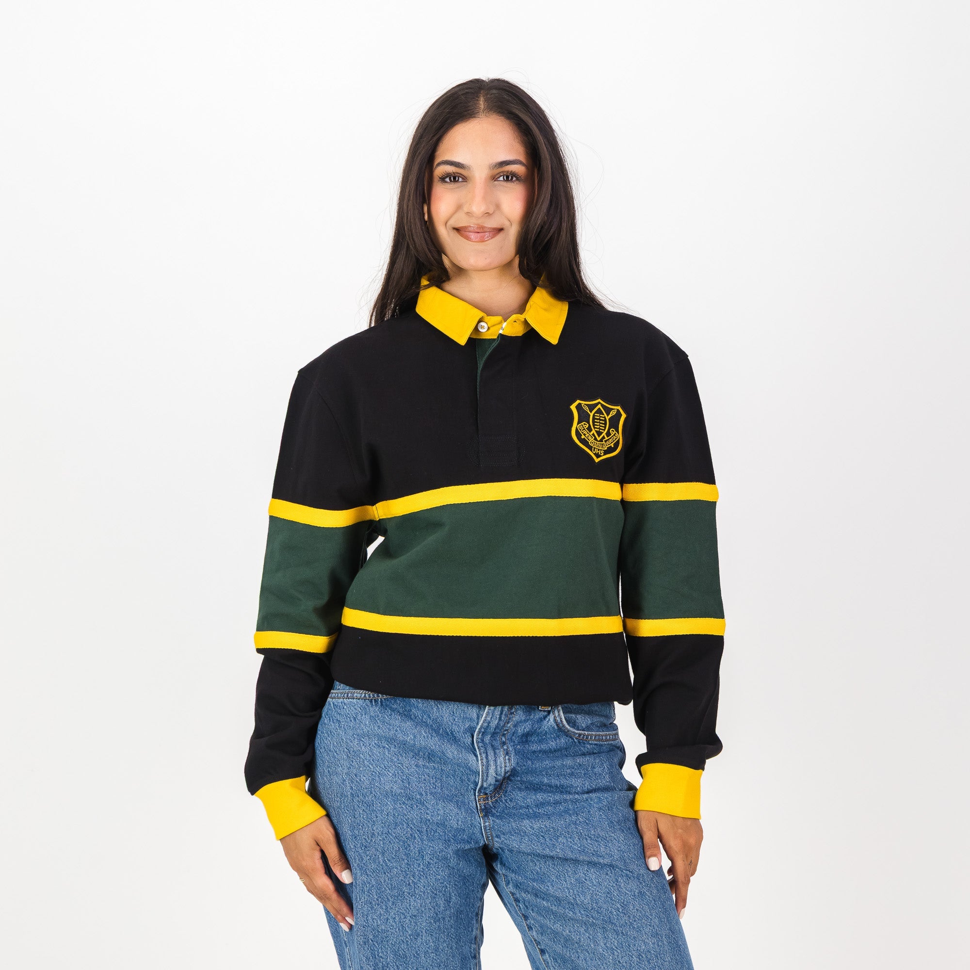 Schools Umtata High School LS Rugby Jersey - Black - Old School