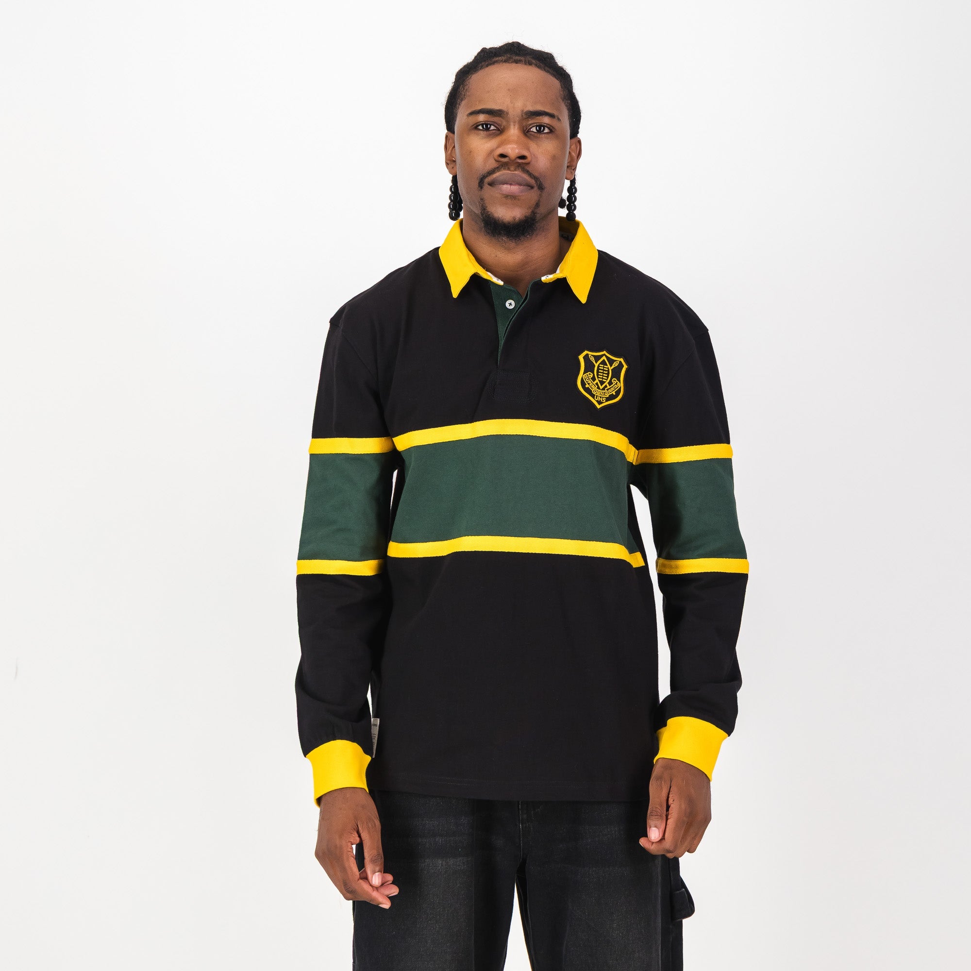 Schools Umtata High School LS Rugby Jersey - Black - Old School