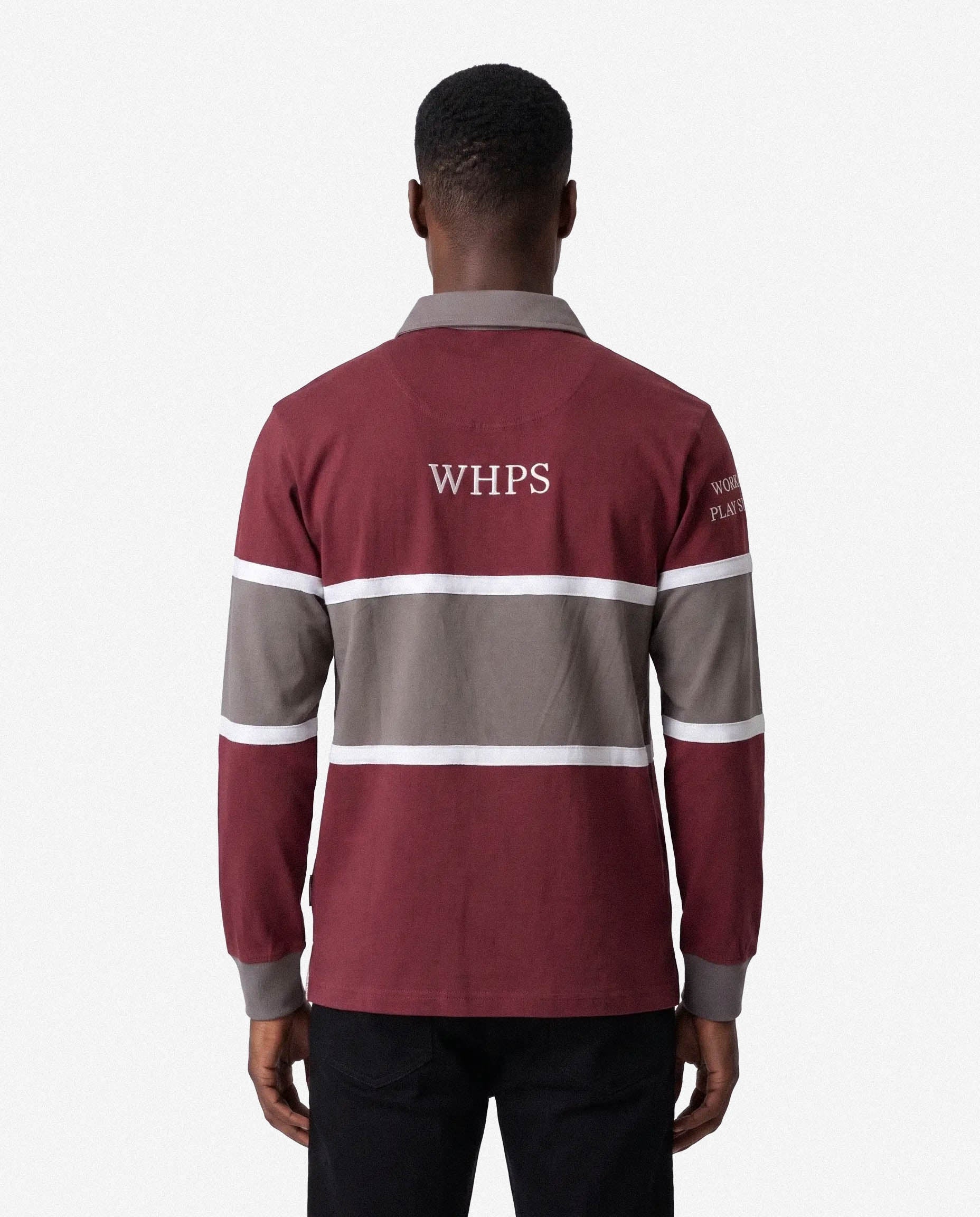 Schools Waterkloof House Long Sleeve Rugby Jersey Cut & Sew Maroon
