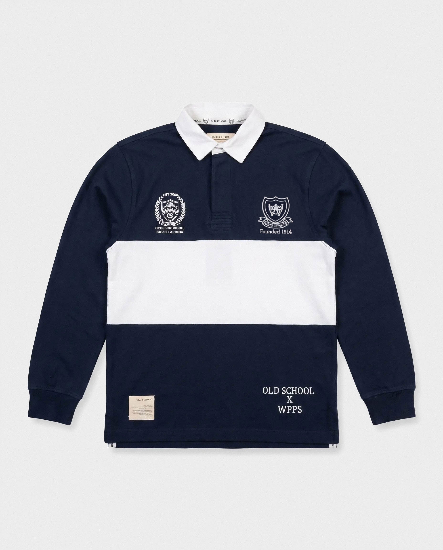 Schools Western Province Preparatory Long Sleeve Rugby Jersey Cut & Sew Navy