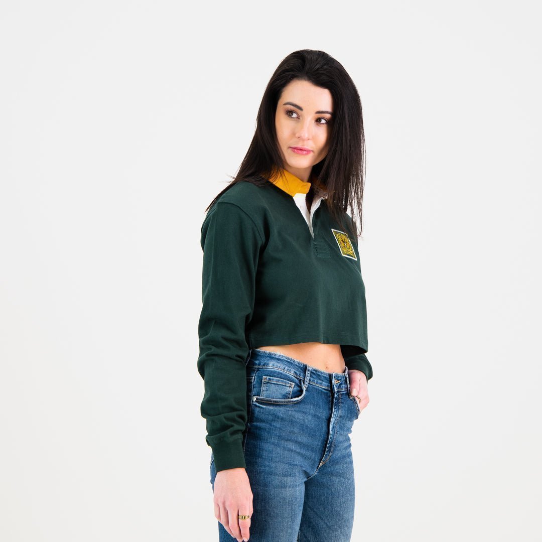 South African Supporters Crop Long Sleeve Jersey - Old School