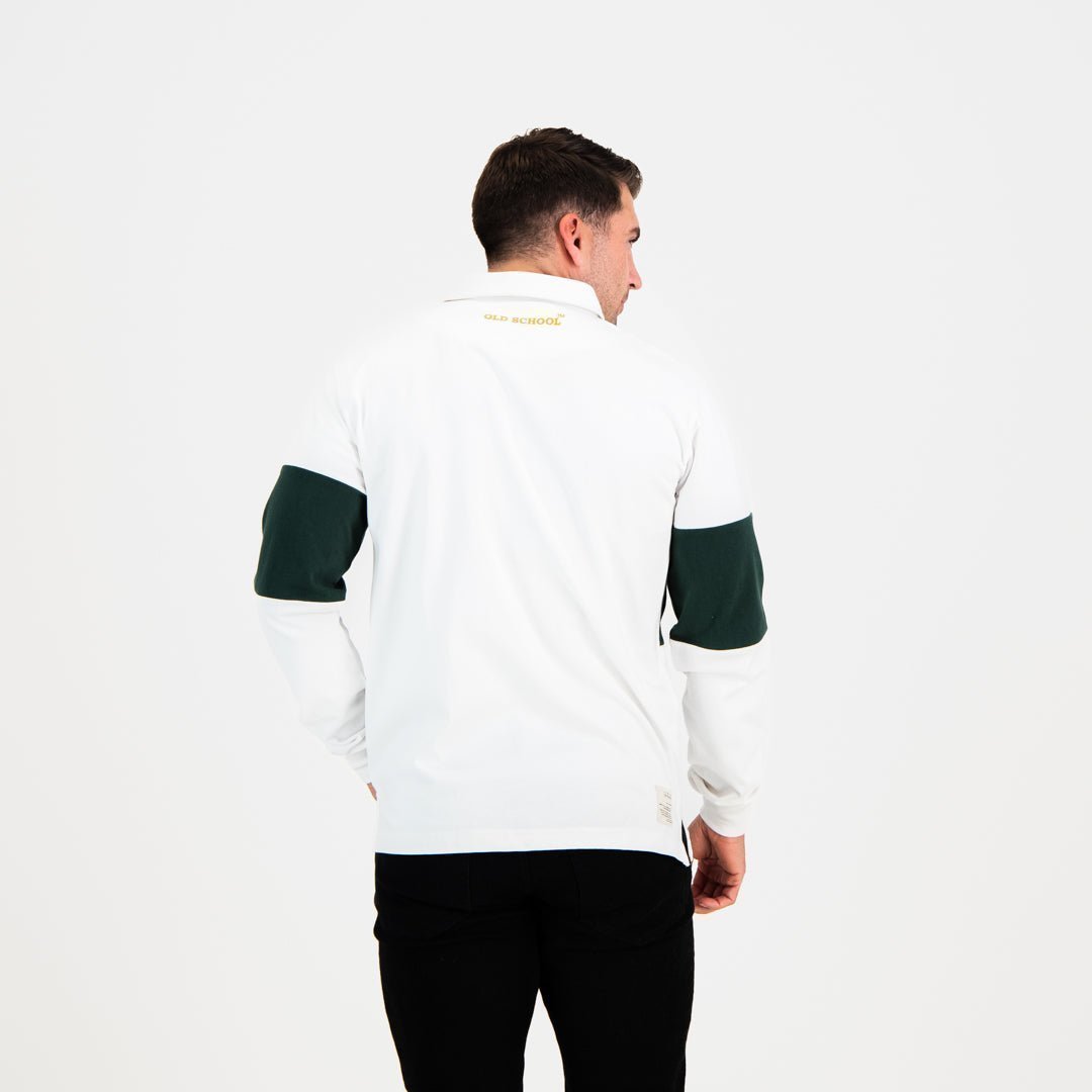 South African Supporters Long Sleeve Jersey - White - Old School