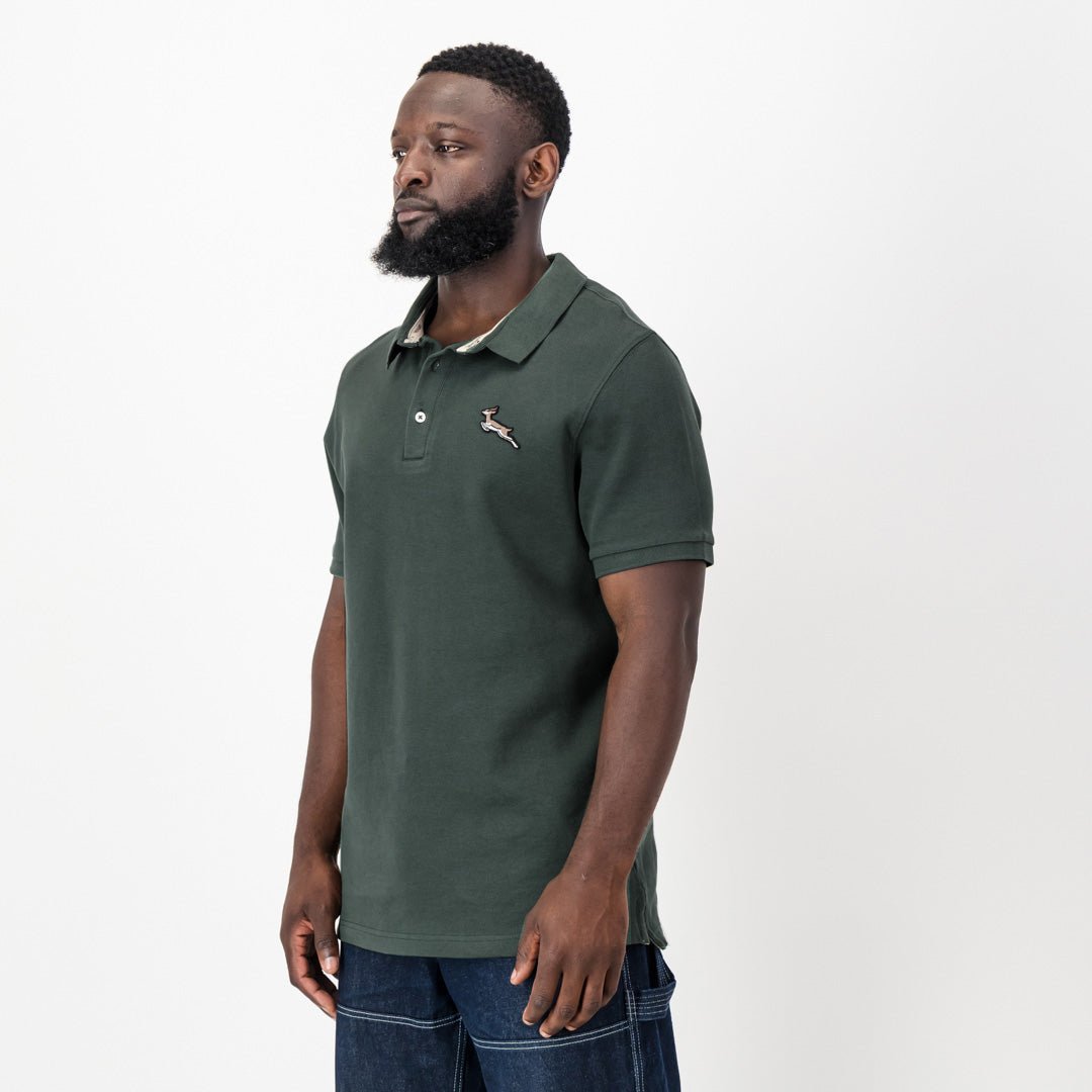 Springbok Classic Polo - Milltary Green - Old School