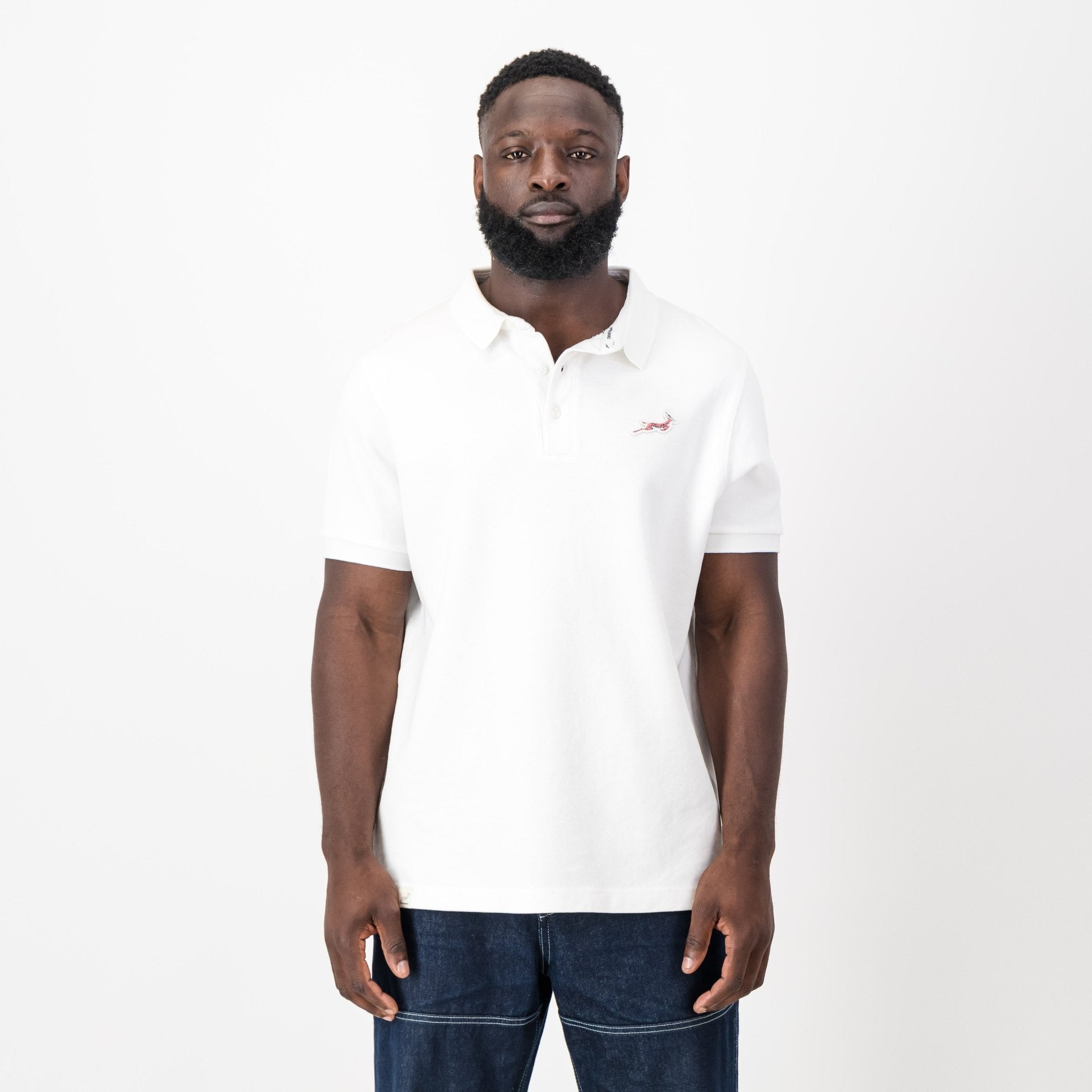 Springbok Classic Polo - White - Old School