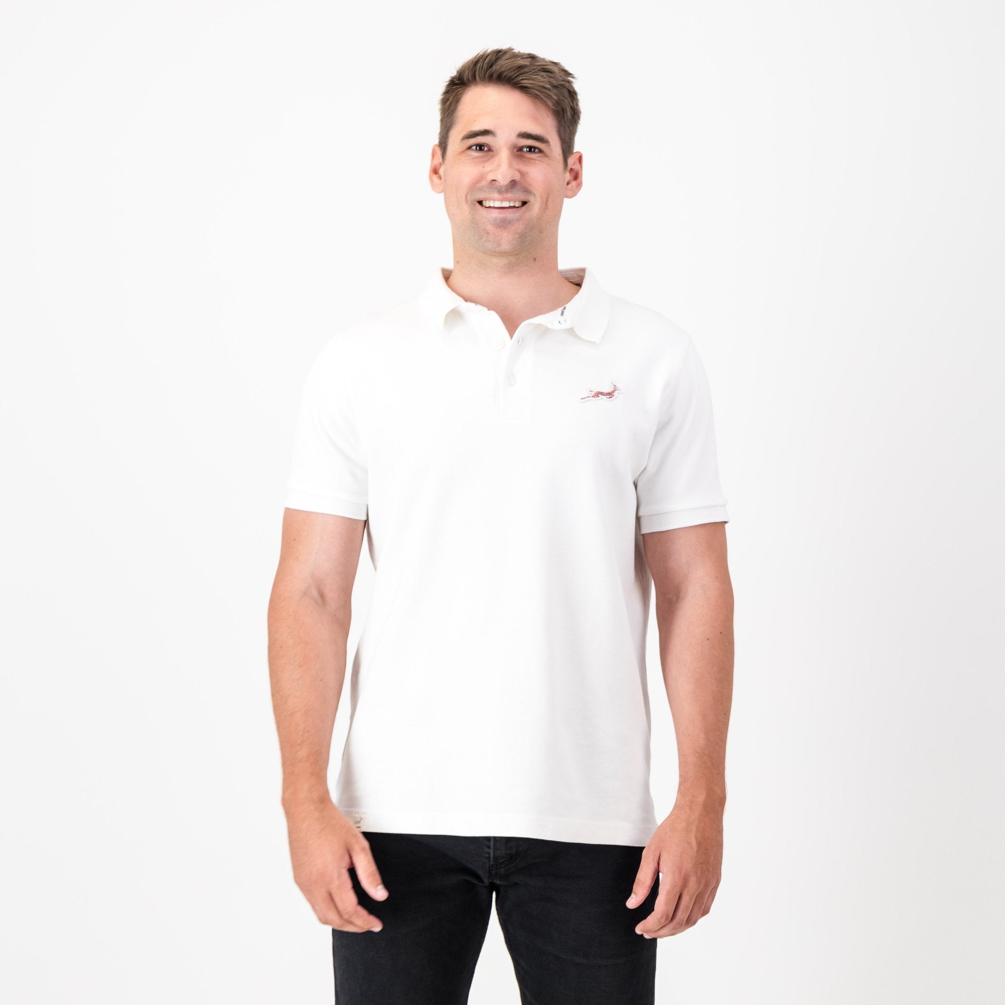 Springbok Classic Polo - White - Old School